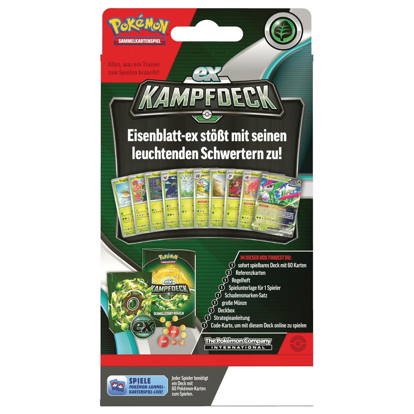 Pokémon ex-Kampfdeck – Eisenblatt ex (DE)