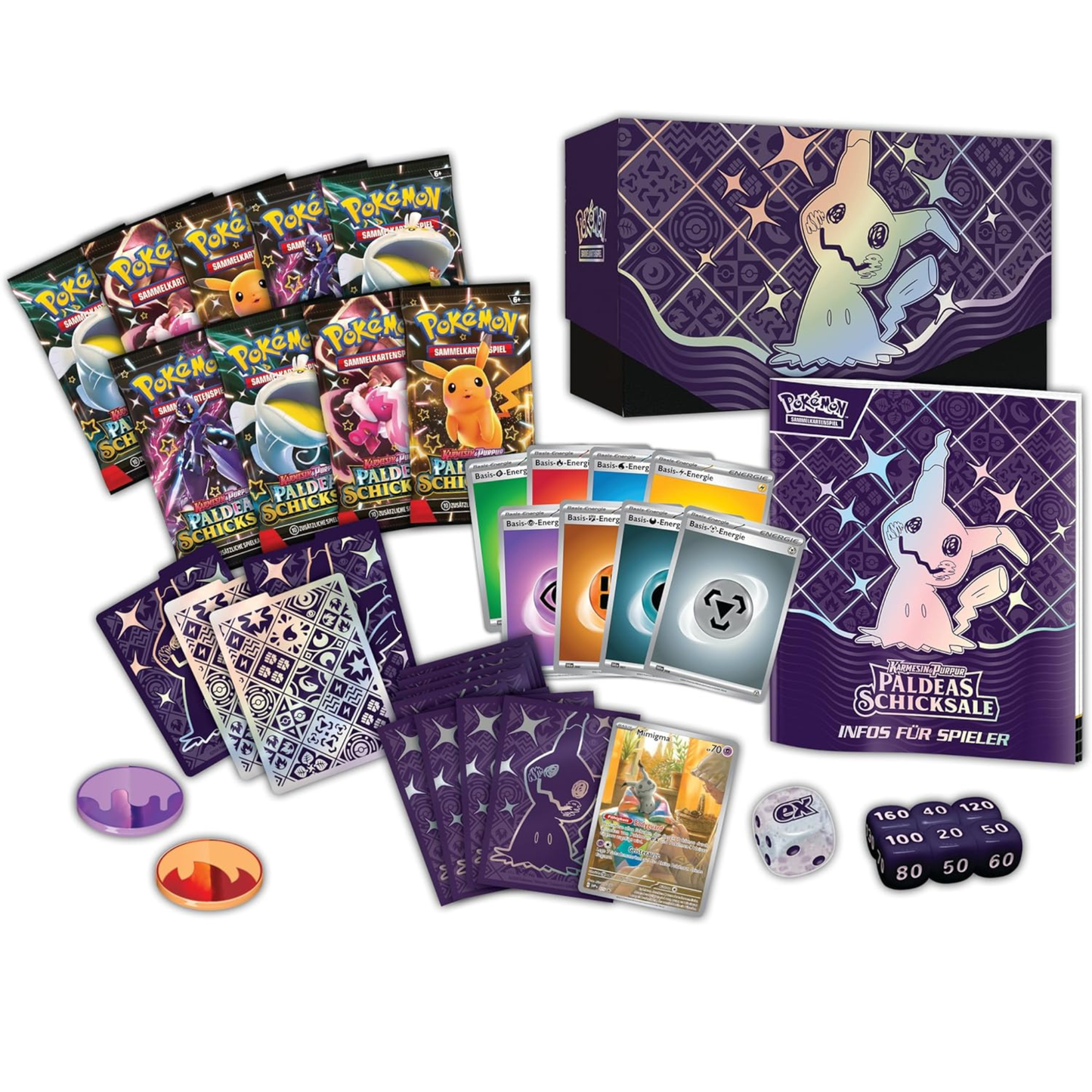 Karmesin & Purpur Paldeas Schicksale Top-Trainer-Box (DE)