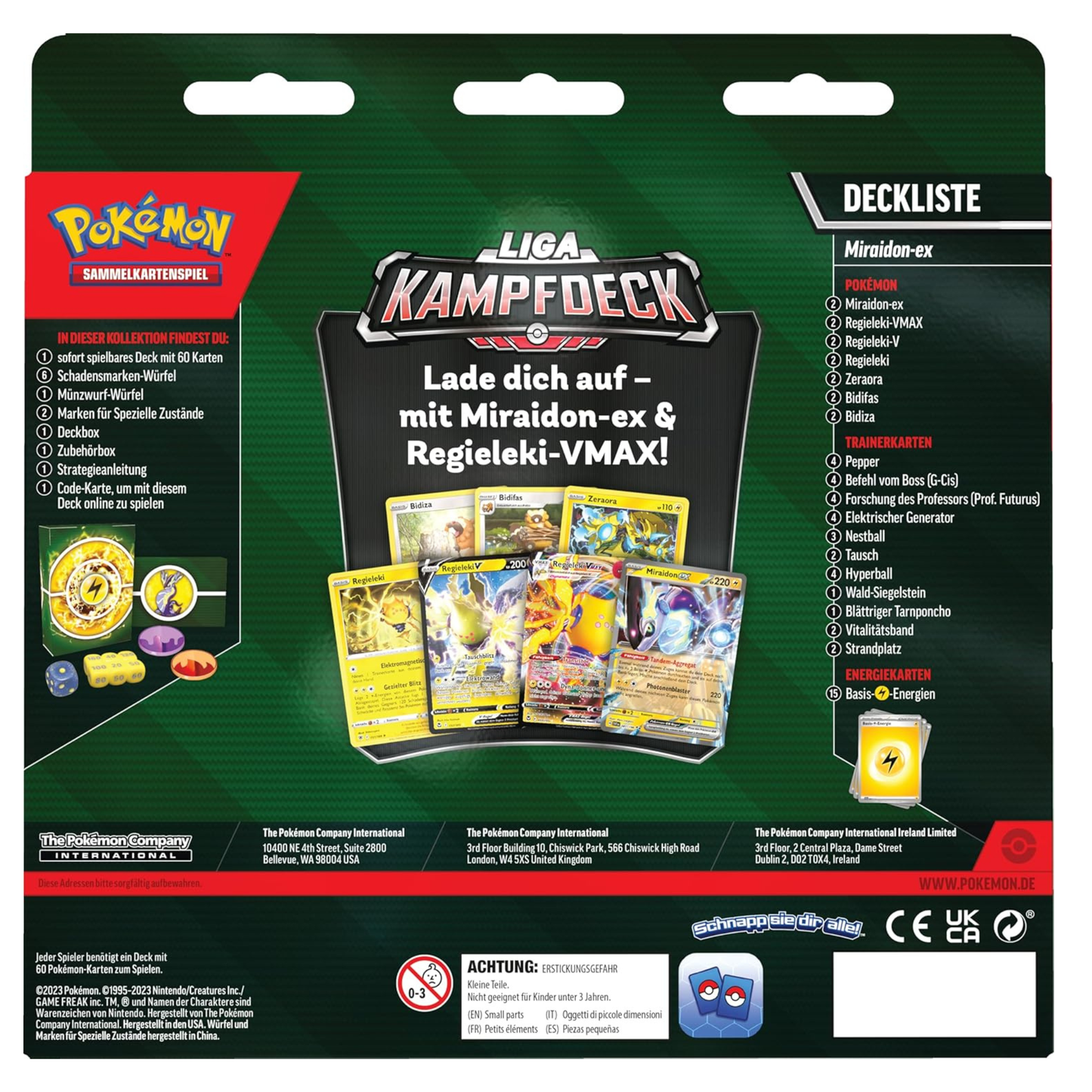 Pokémon Liga Kampfdeck – Miraidon ex & Regieleki VMAX (DE)