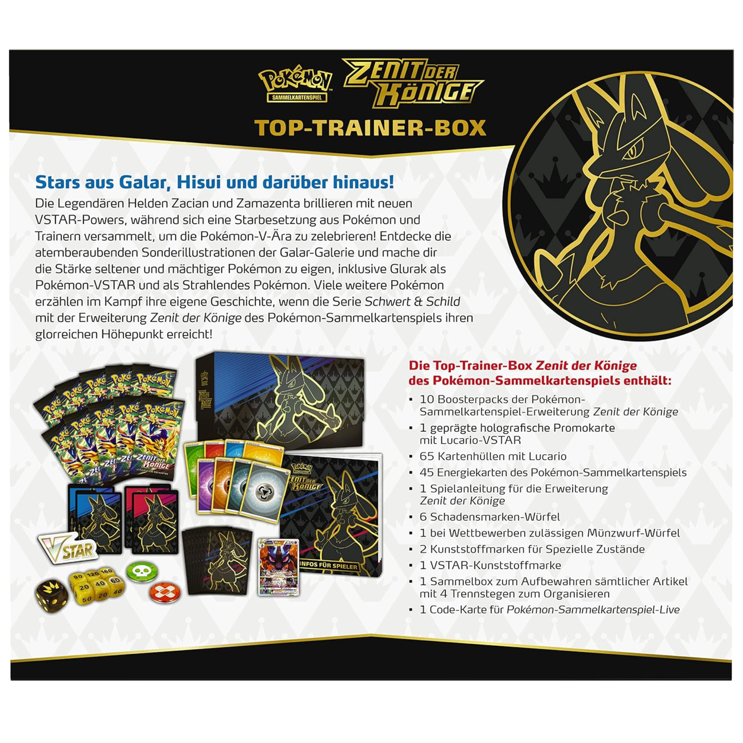 Schwert & Schild Zenit der Könige Top-Trainer-Box (DE)