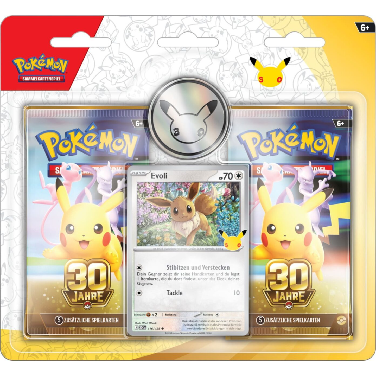 Pokemon 30 Jahre Blister - Evoli - Deutsch