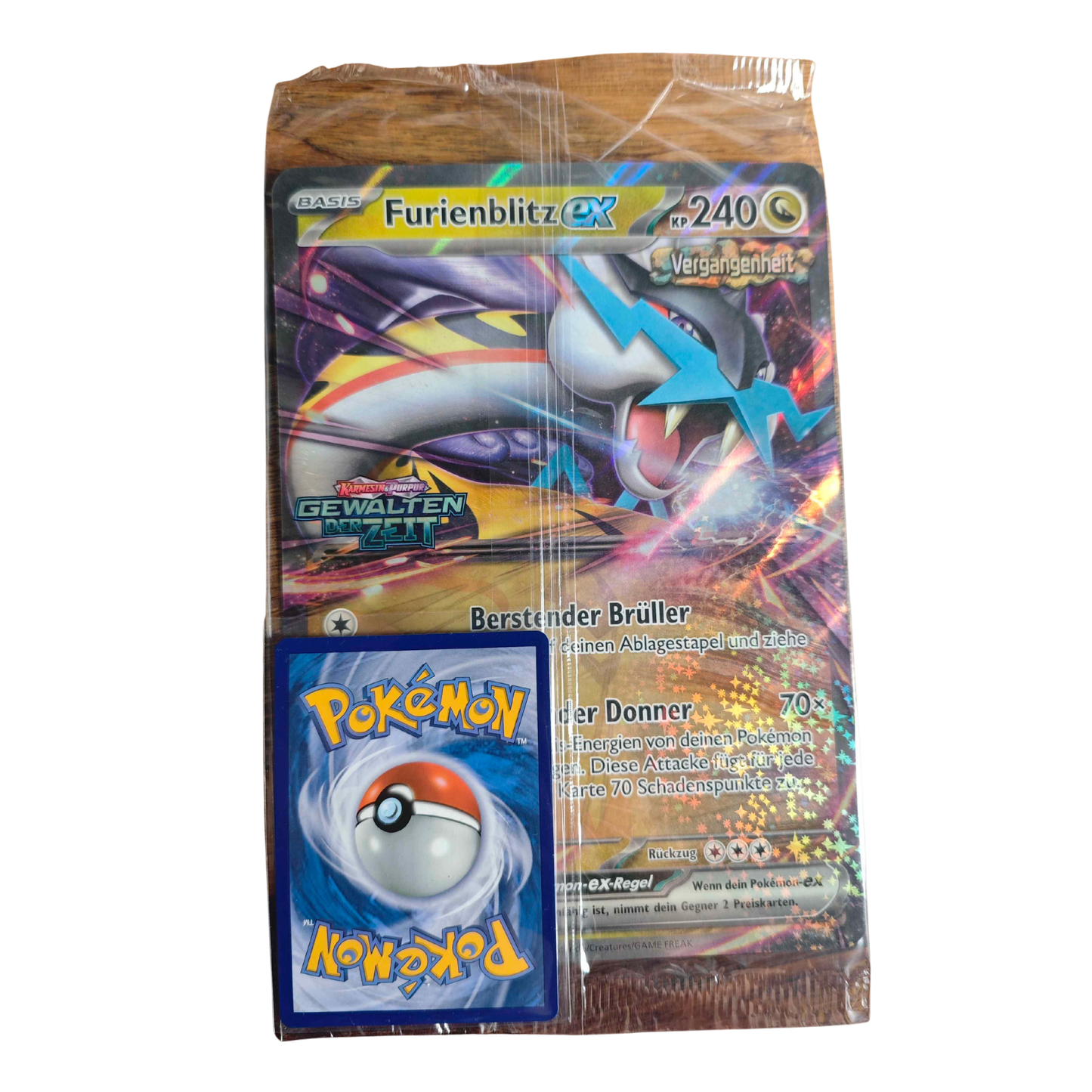 Pokémon Jumbo Karte - Furienblitz ex (123/162) Gewalten der Zeit - EINGEPACKT - SEALED MIT STEMPEL!