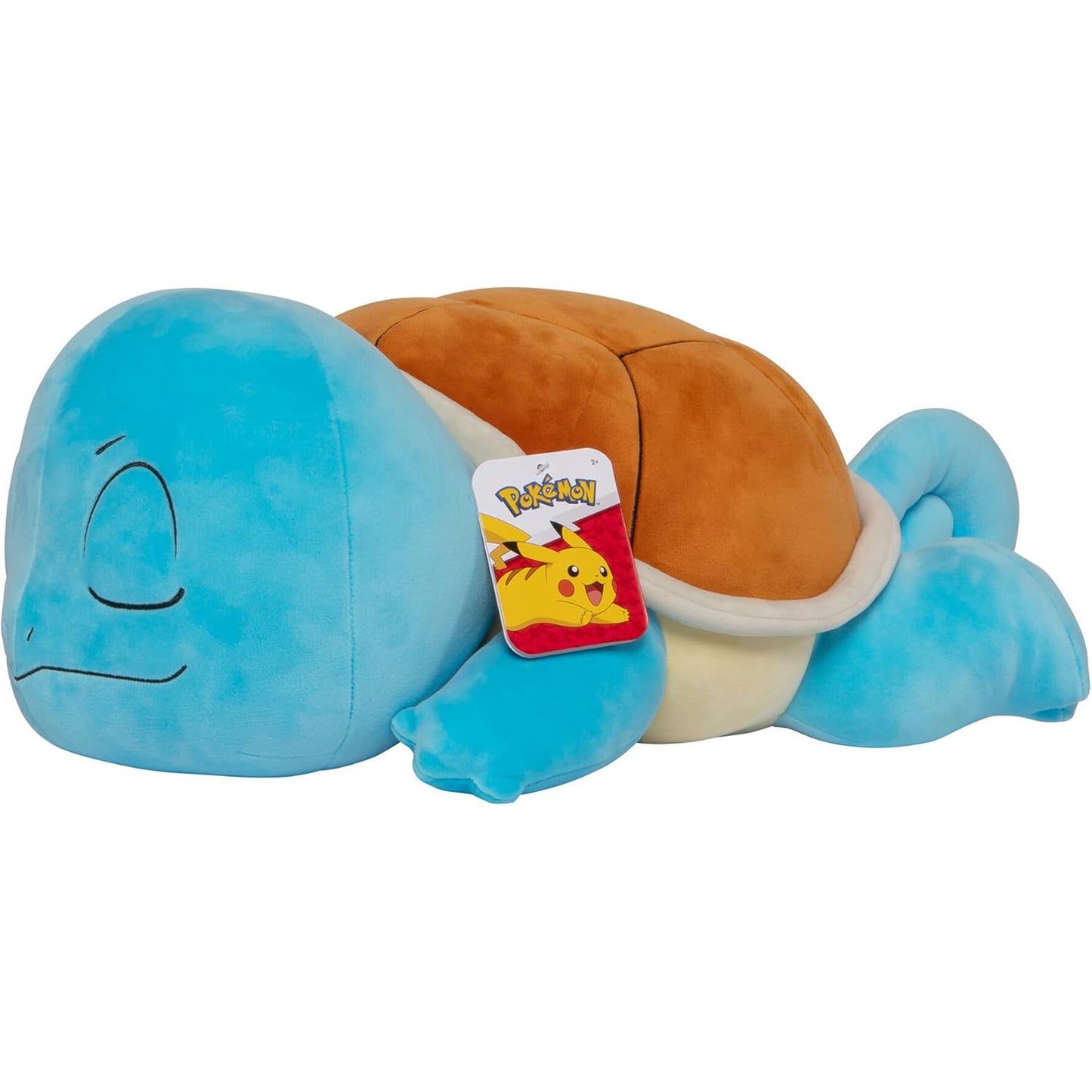 Pokémon Schlafendes Plüsch Schiggy 45 cm – Offizielles Kuscheltier (PKW0220)