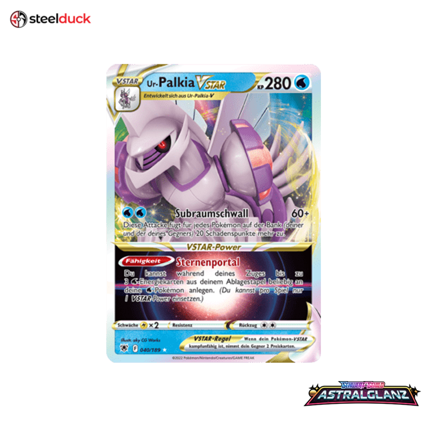 Ur-Palkia VSTAR (040/189) Astralglanz - Holo Rare VSTAR
