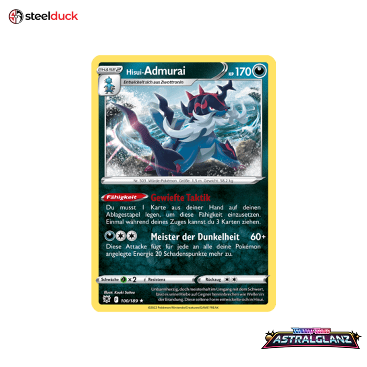 Hisui-Admurai (100/189) Astralglanz - Holo Rare