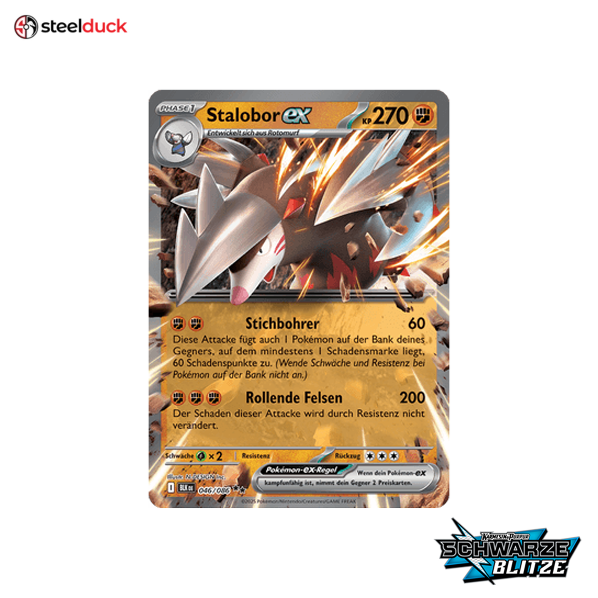 Stalobor ex (046/086) Schwarze Blitze - Double Rare