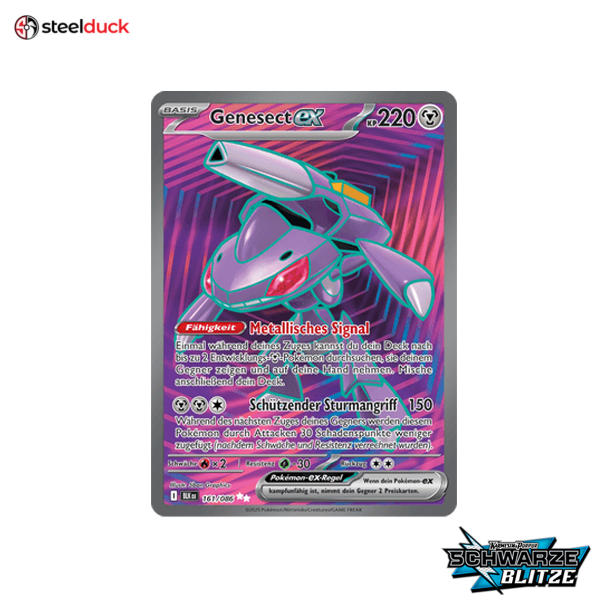 Genesect ex (161/086) Schwarze Blitze - Ultra Rare