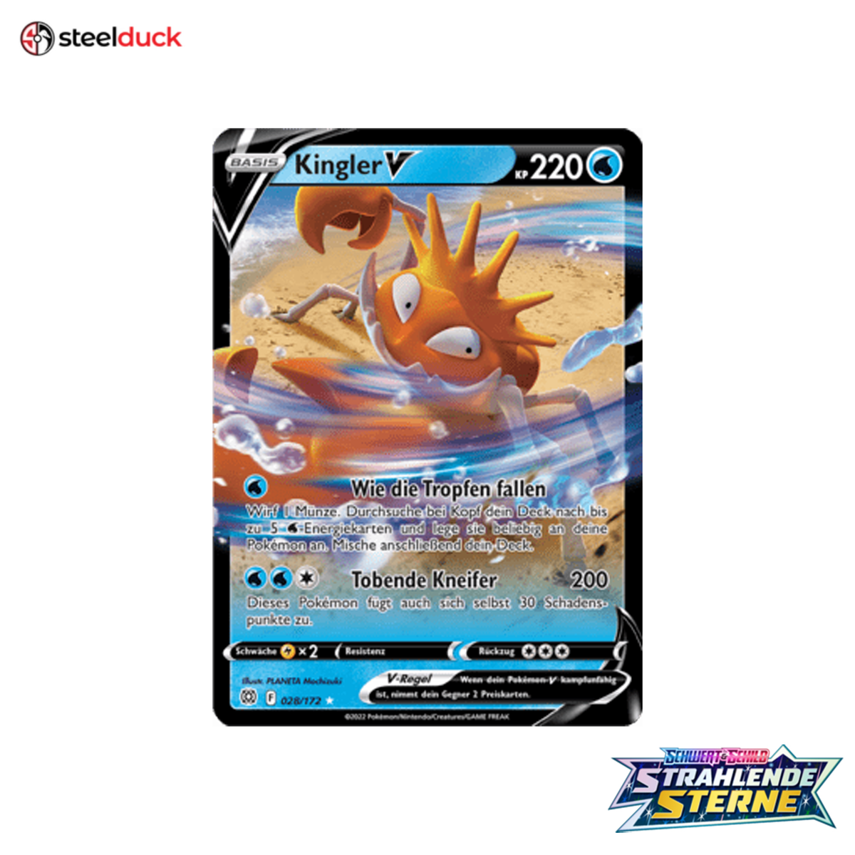 Kingler V (028/172) Strahlende Sterne - Holo Rare V