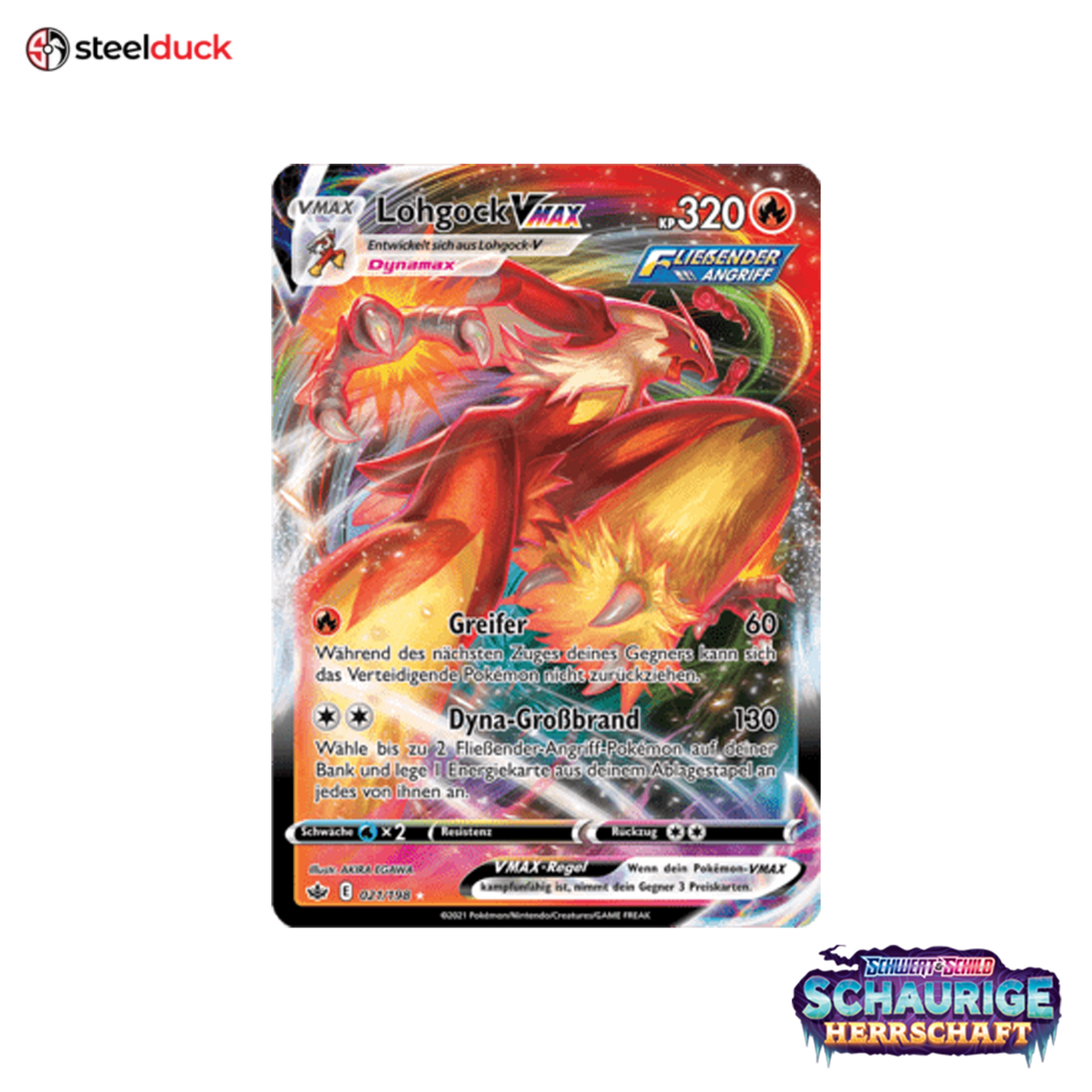 Lohgock VMAX (021/198) Schaurige Herrschaft - Holo Rare VMAX