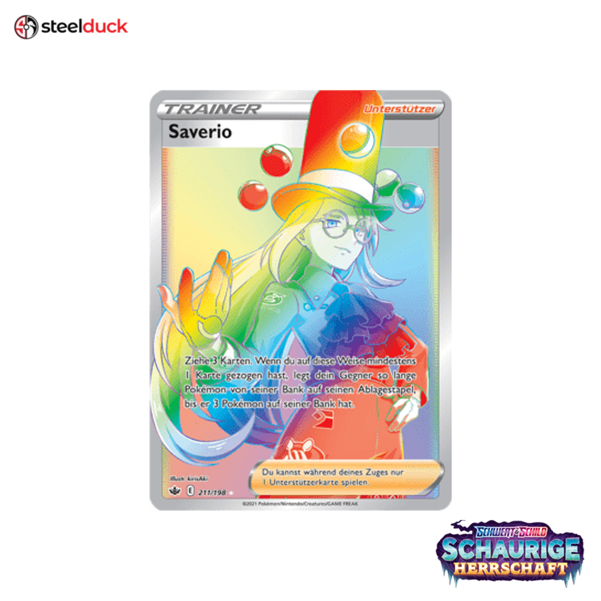 Saverio (211/198) Schaurige Herrschaft - Rainbow Rare