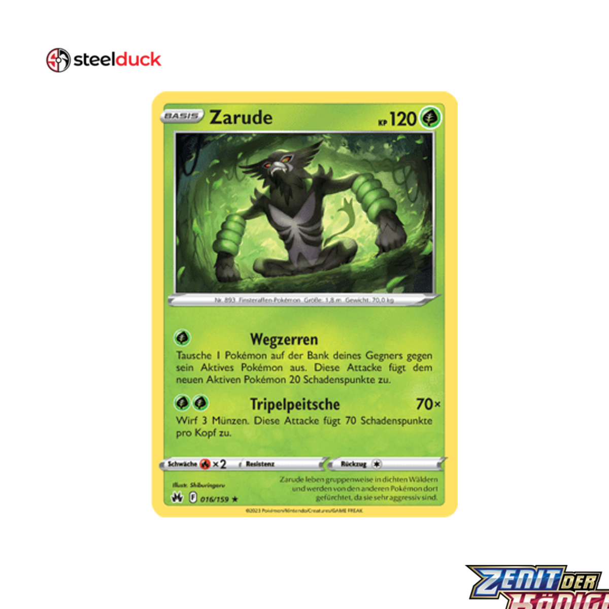 Zarude (016/159) Zenit der Könige - Holo Rare