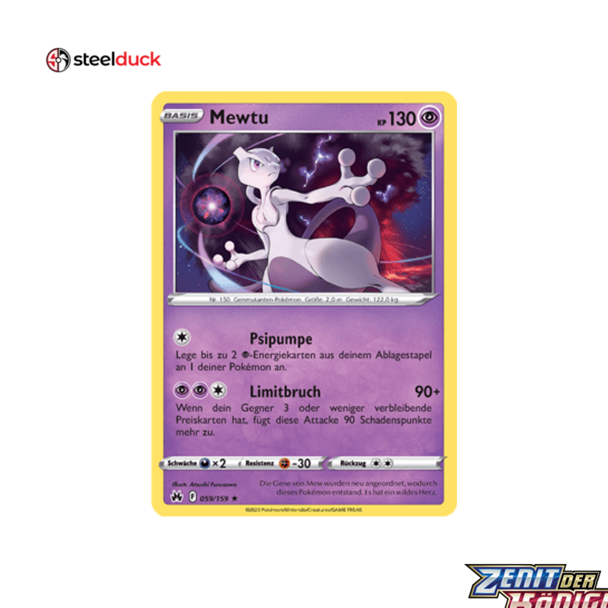 Mewtu (059/159) Zenit der Könige - Holo Rare