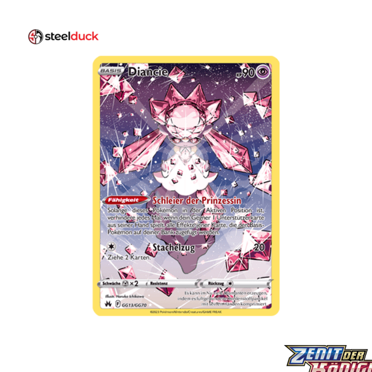 Diancie (GG13/GG70) Zenit der Könige - Illustration Rare