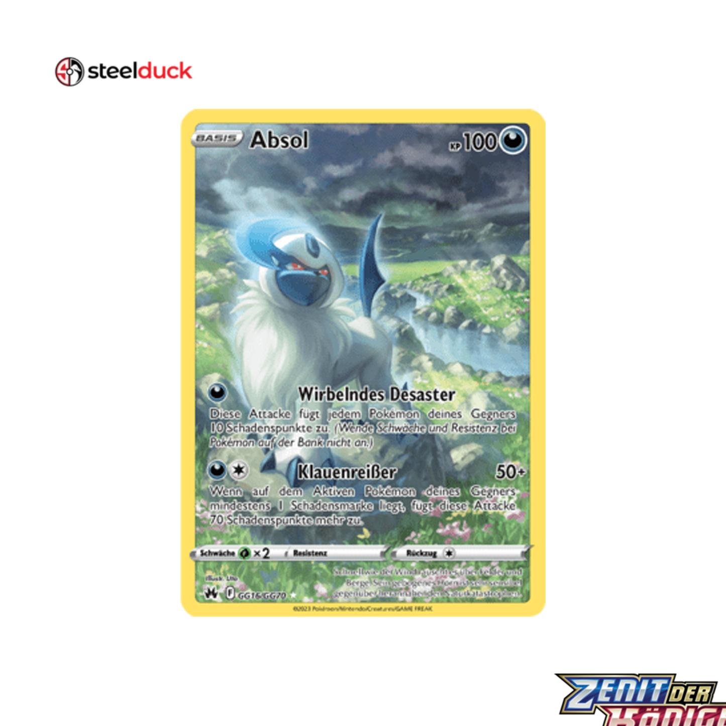 Absol (GG16/GG70) Zenit der Könige - Illustration Rare