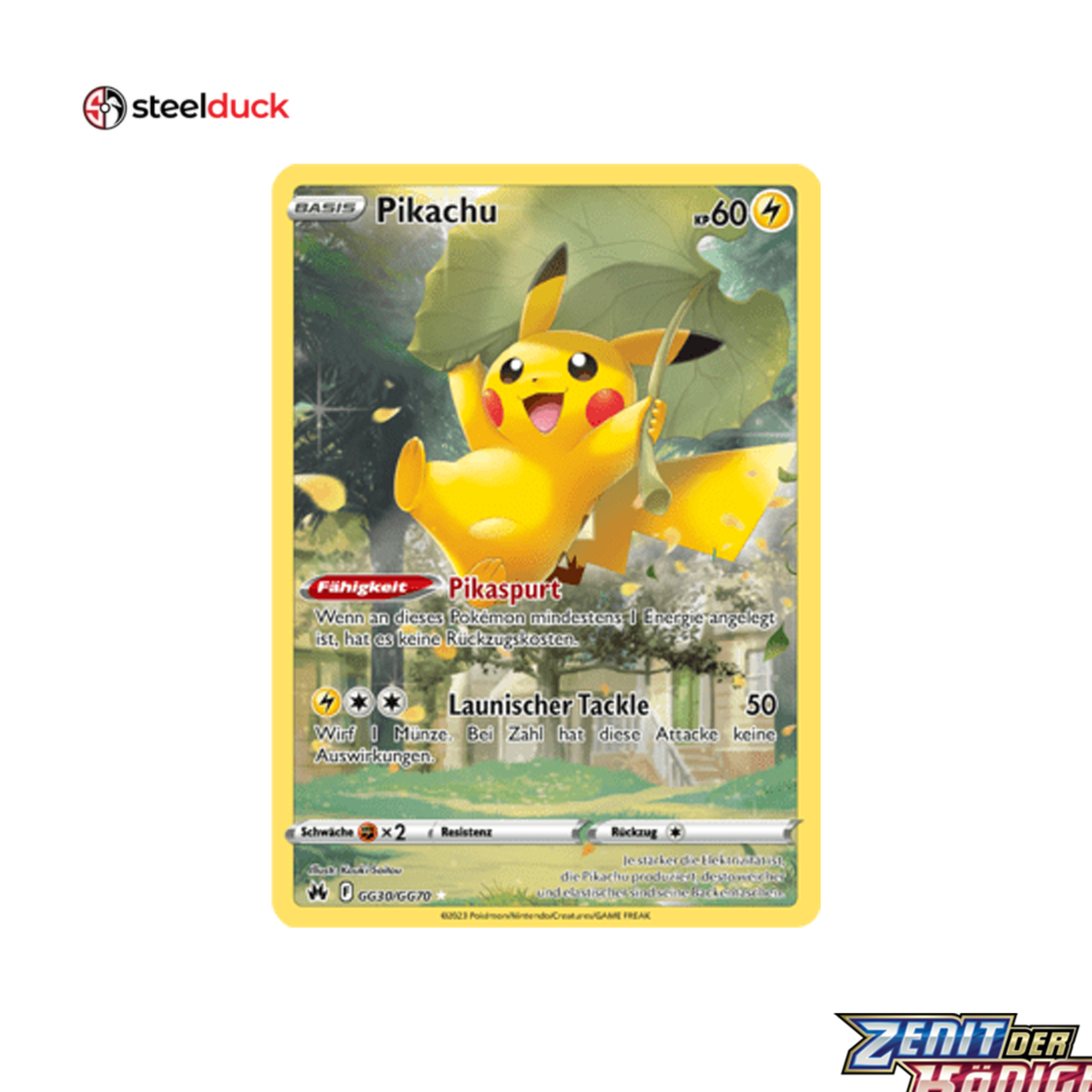 Pikachu (GG30/GG70) Zenit der Könige - Illustration Rare