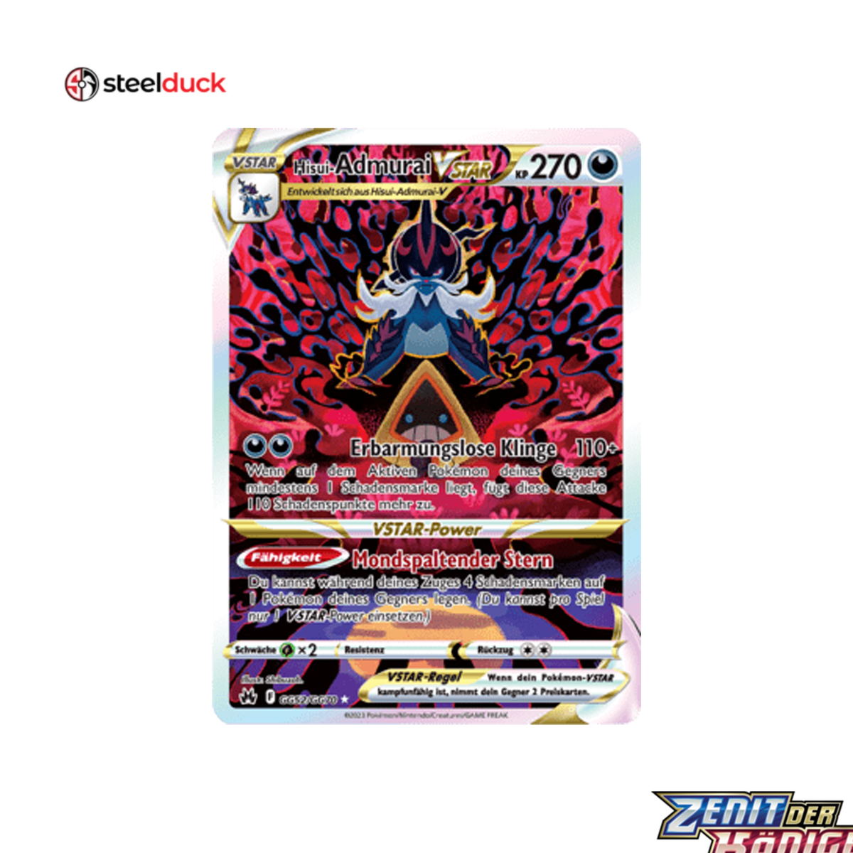 Hisui-Admurai VSTAR (GG52/GG70) Zenit der Könige - Special Illustration Rare