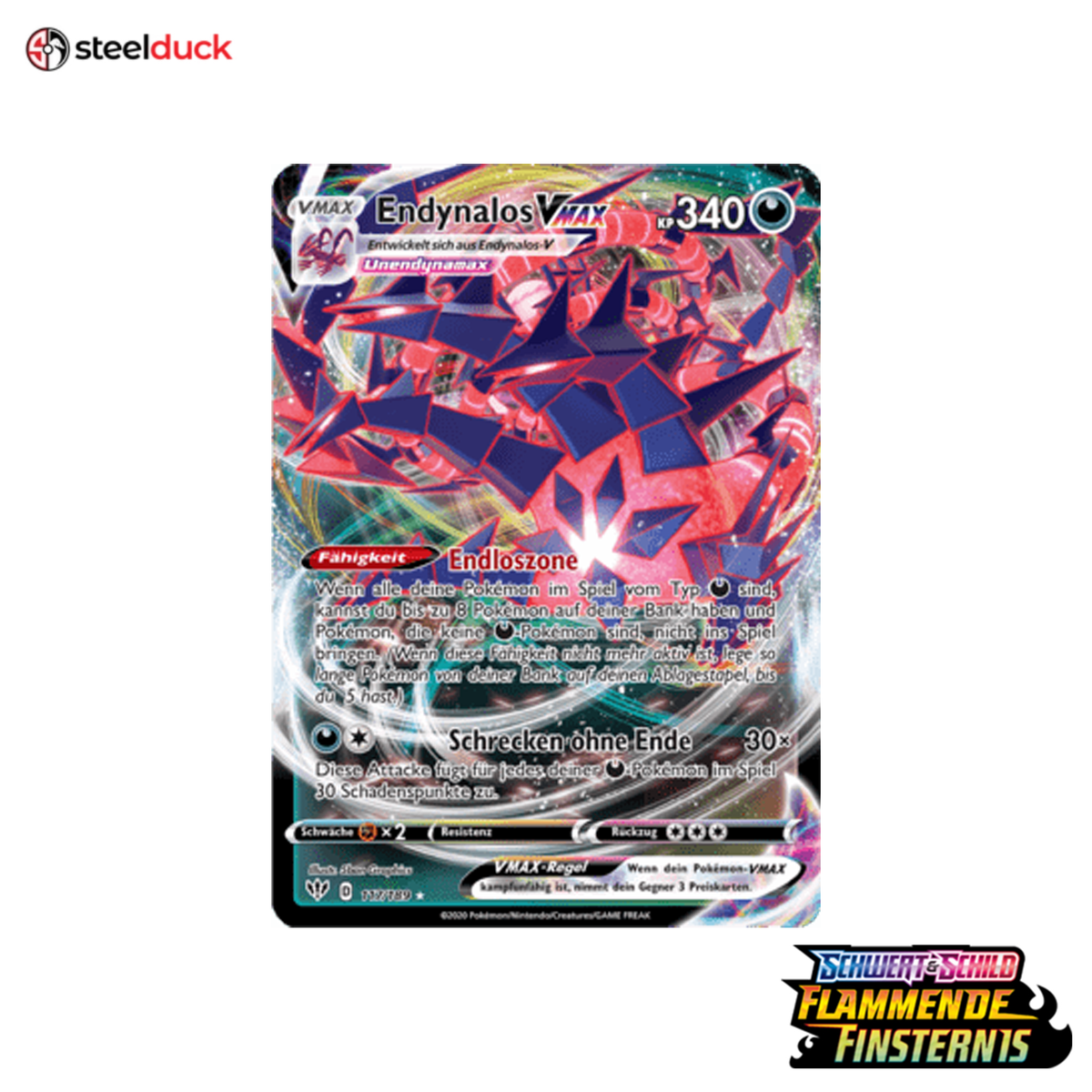 Endynalos VMAX (117/189) Flammende Finsternis - Holo Rare VMAX