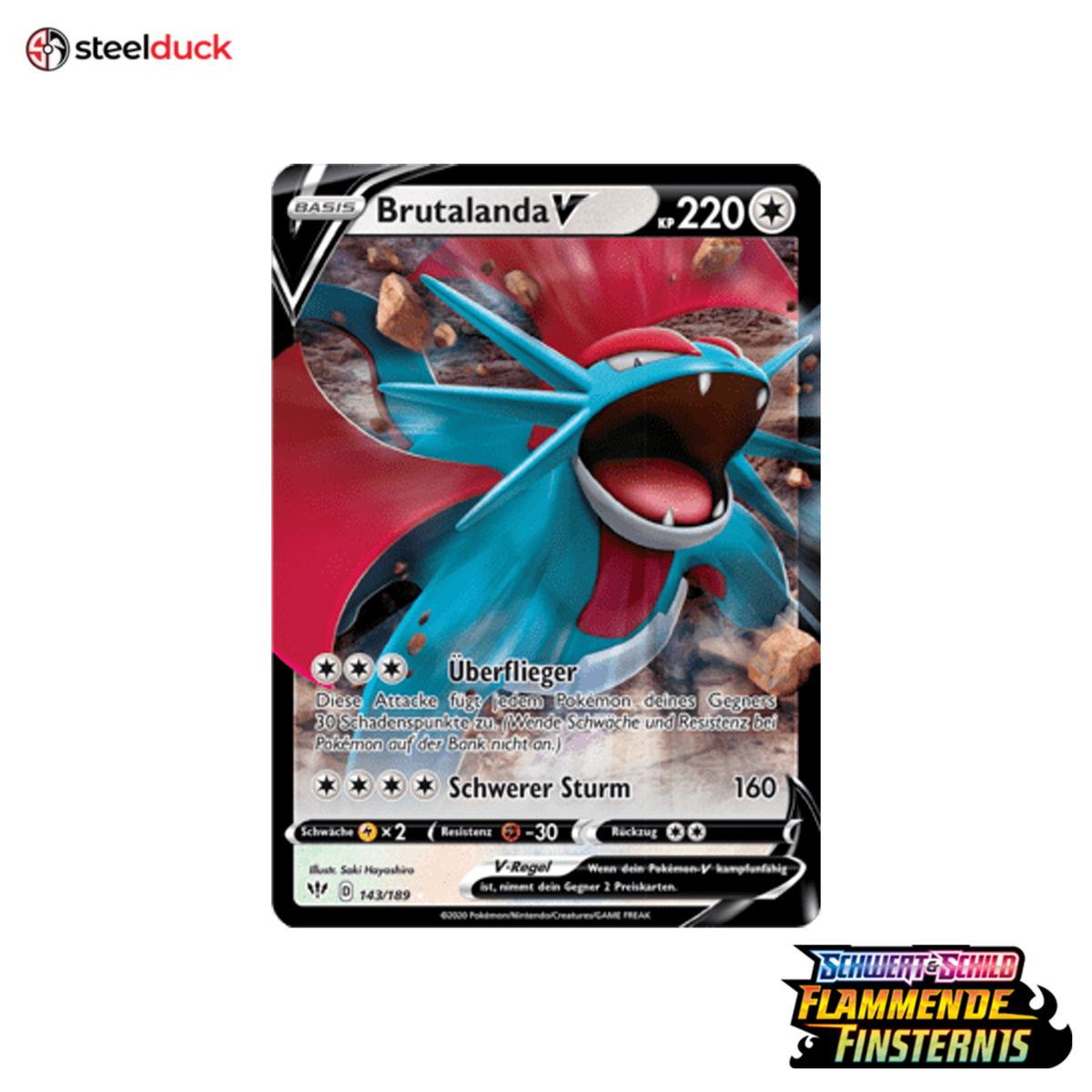 Brutalanda V (143/189) Flammende Finsternis - Holo Rare V