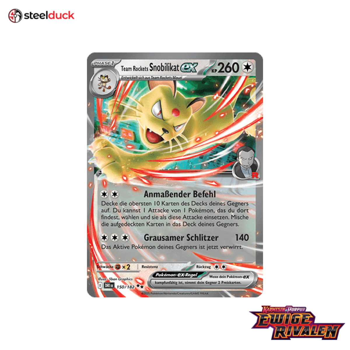 Team Rockets Snobilikat ex (150/182) Ewige Rivalen - Double Rare