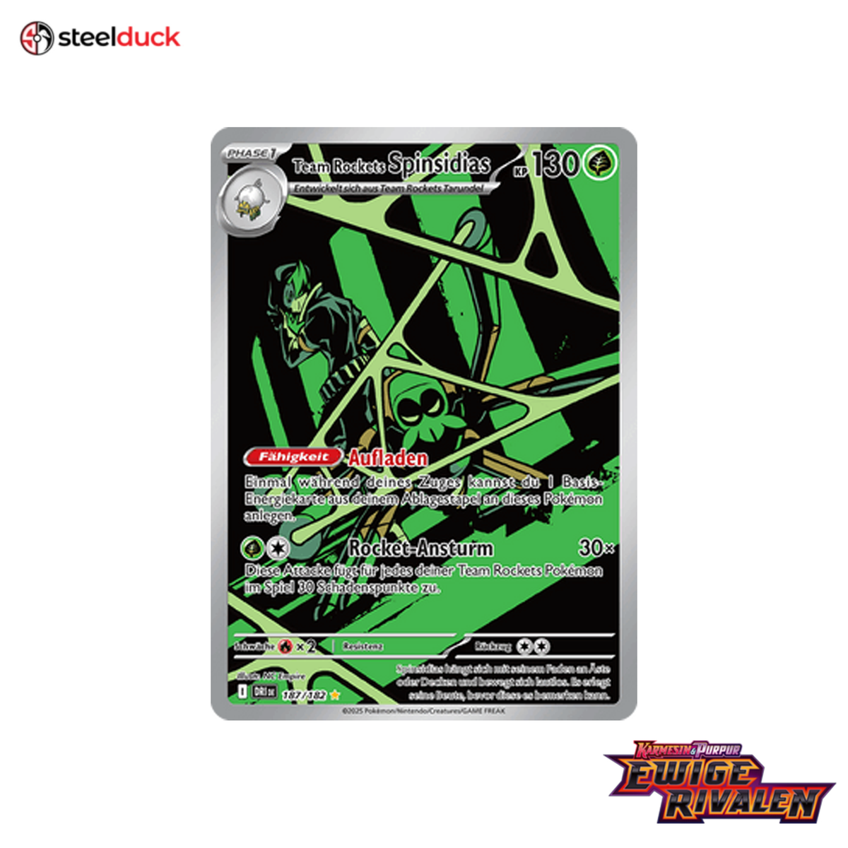Team Rockets Spinsidias (187/182) Ewige Rivalen - Illustration Rare