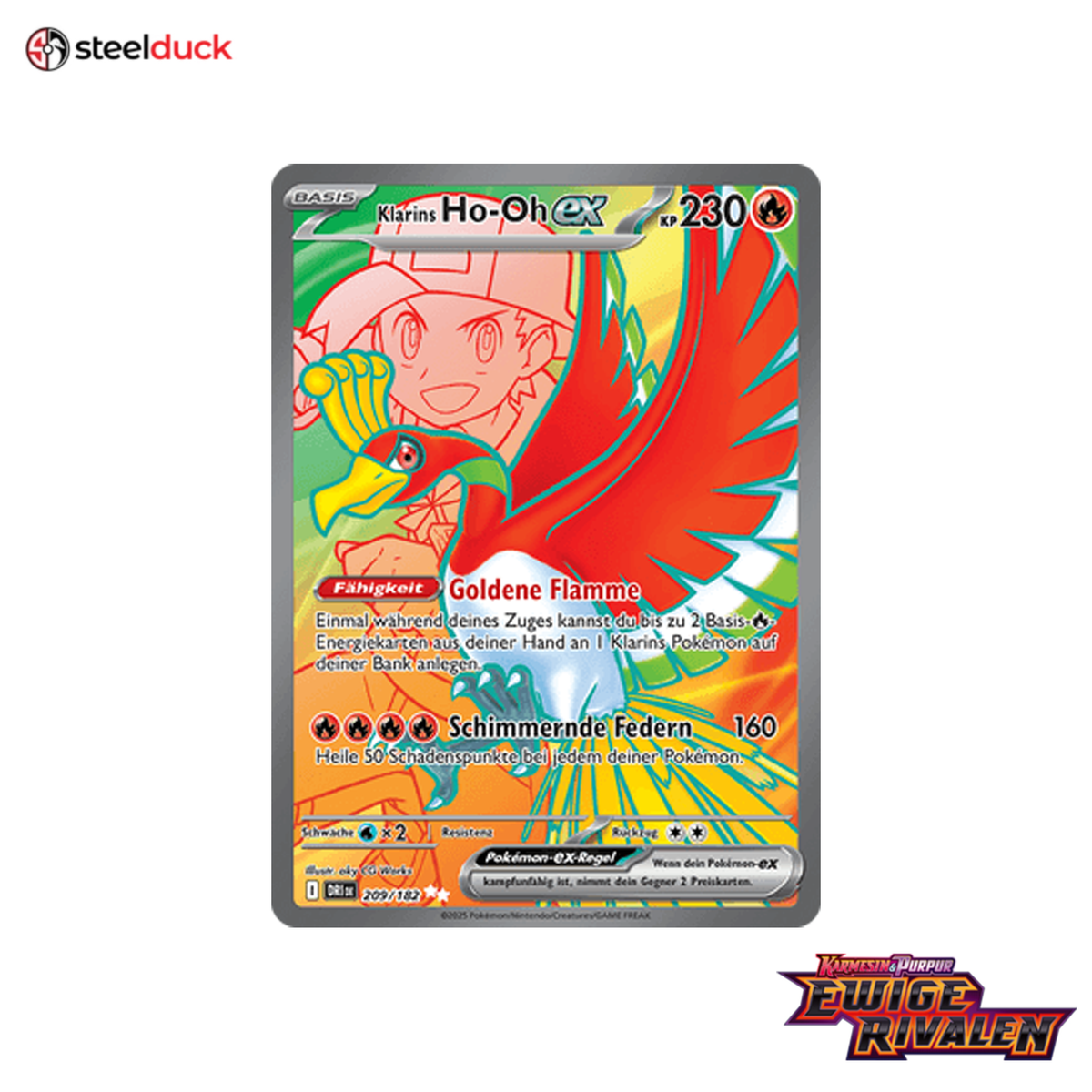 Klarins Ho-Oh ex (209/182) Ewige Rivalen - Ultra Rare