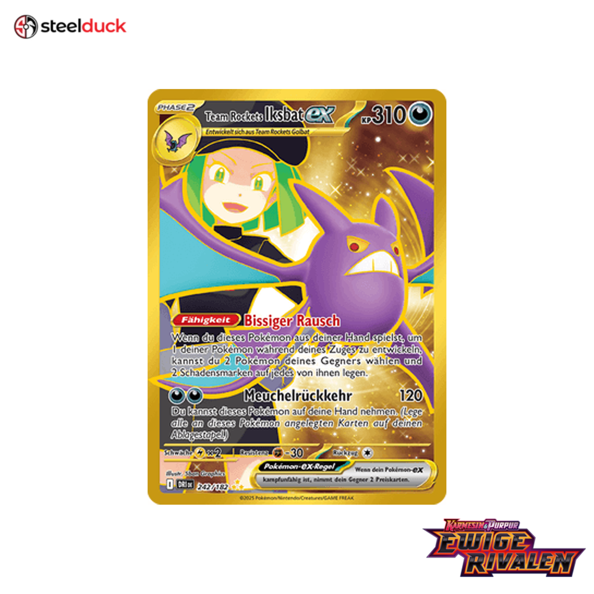 Team Rockets Iksbat ex (242/182) Ewige Rivalen - Secret Rare