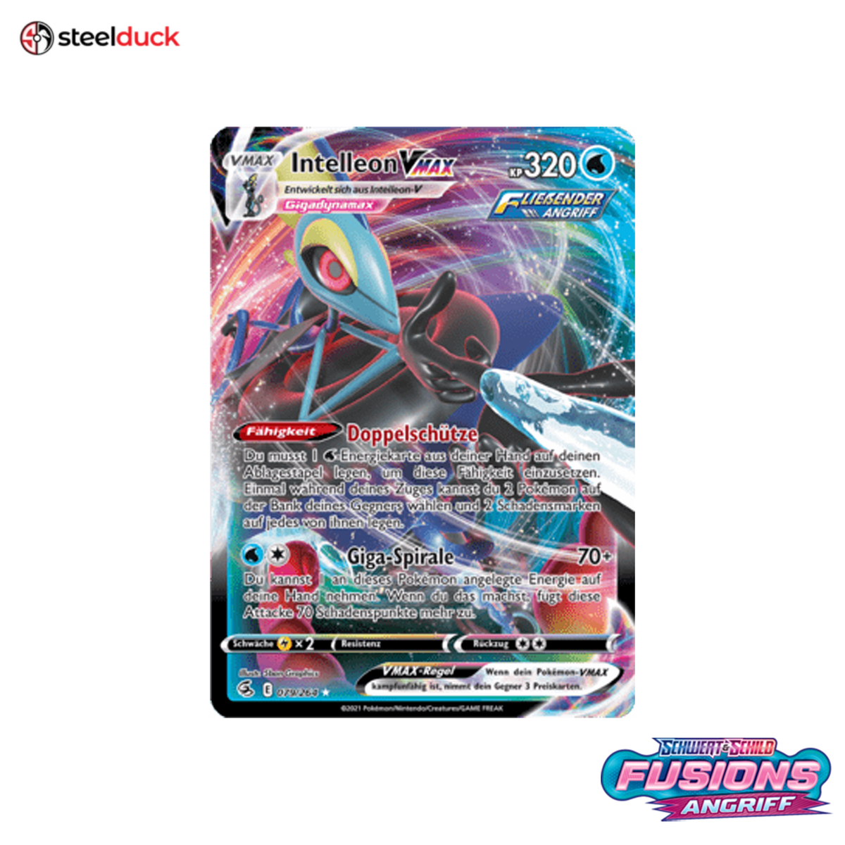 Intelleon VMAX (079/264) Fusionsangriff - Holo Rare VMAX