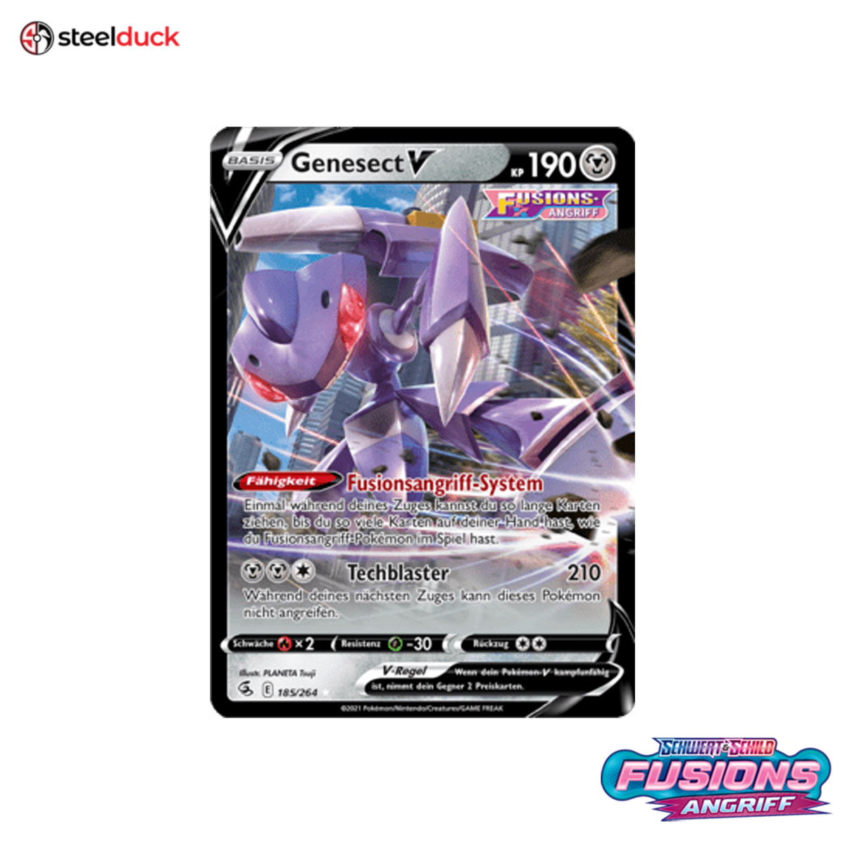 Genesect V (185/264) Fusionsangriff - Holo Rare V