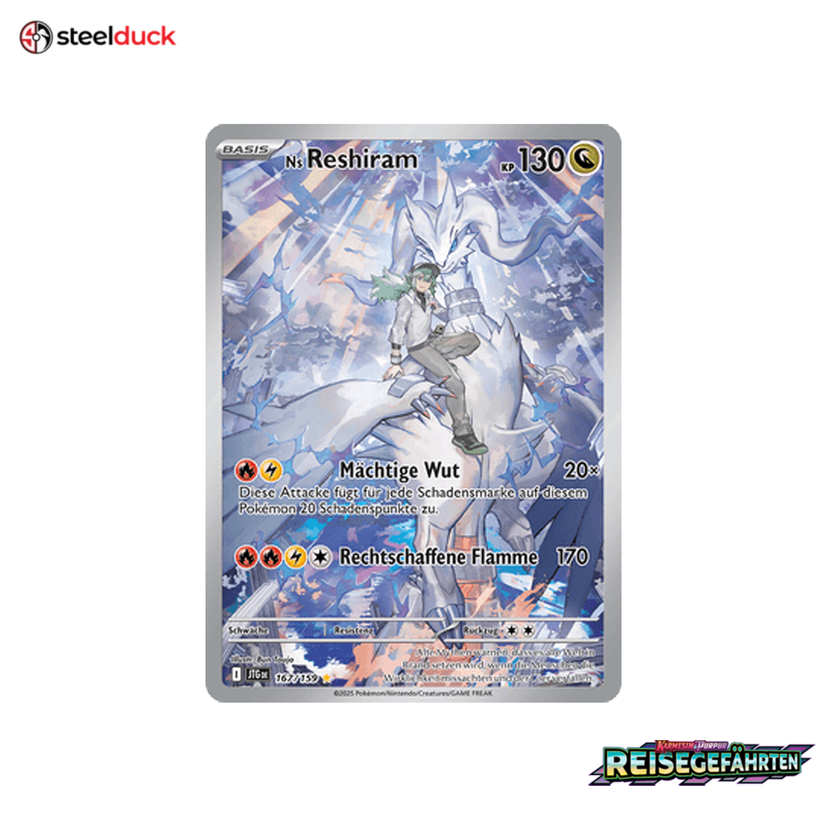 Ns Reshiram (167/159) Reisegefährten - Illustration Rare