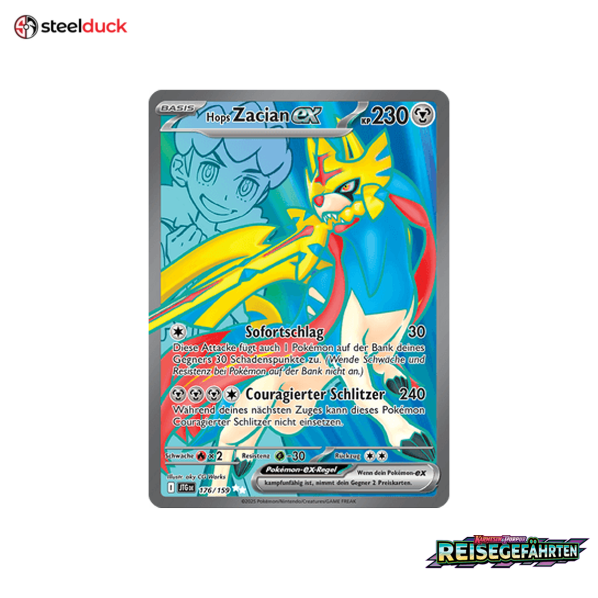 Hops Zacian ex (176/159) Reisegefährten - Ultra Rare