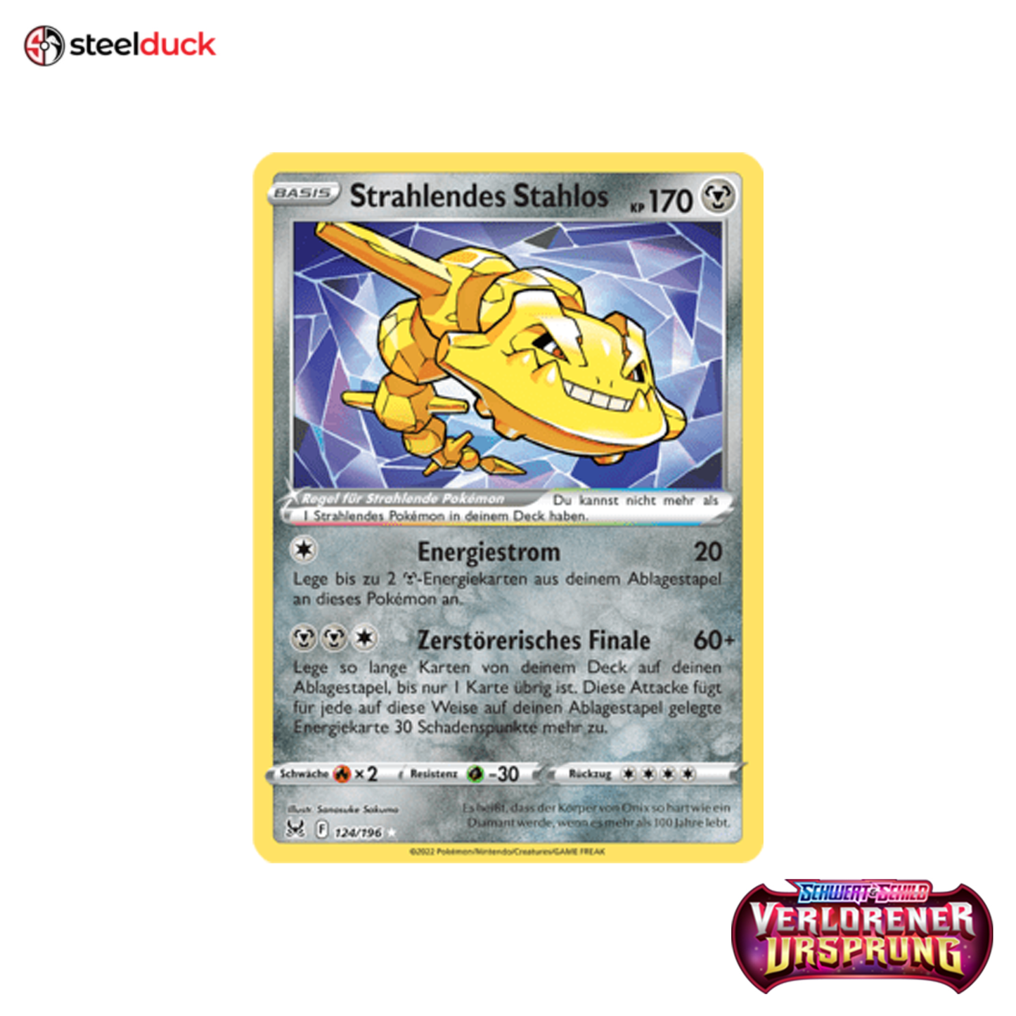 Strahlendes Stahlos (124/196) Verlorener Ursprung - Shiny Rare