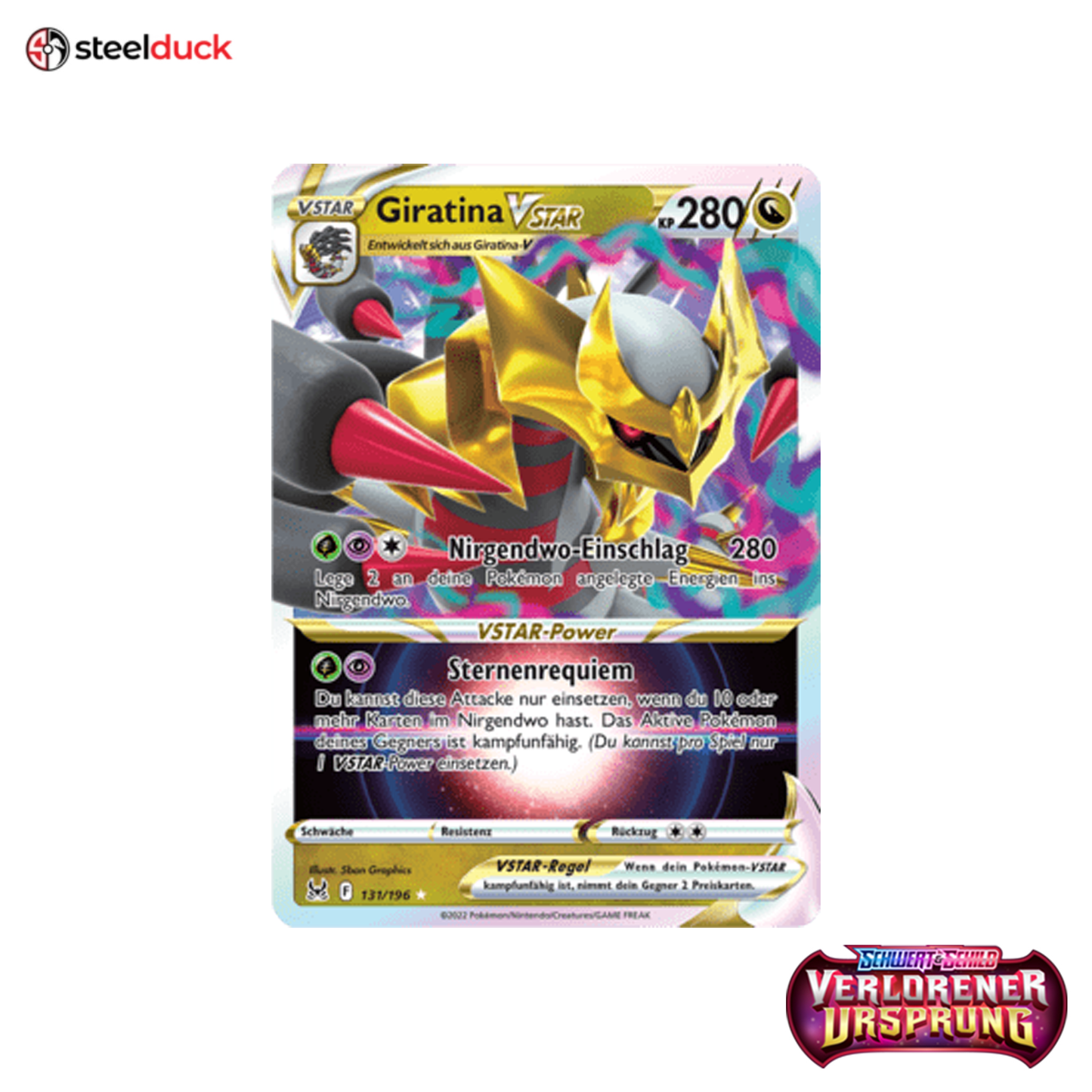 Giratina VSTAR (131/196) Verlorener Ursprung - Holo Rare VSTAR