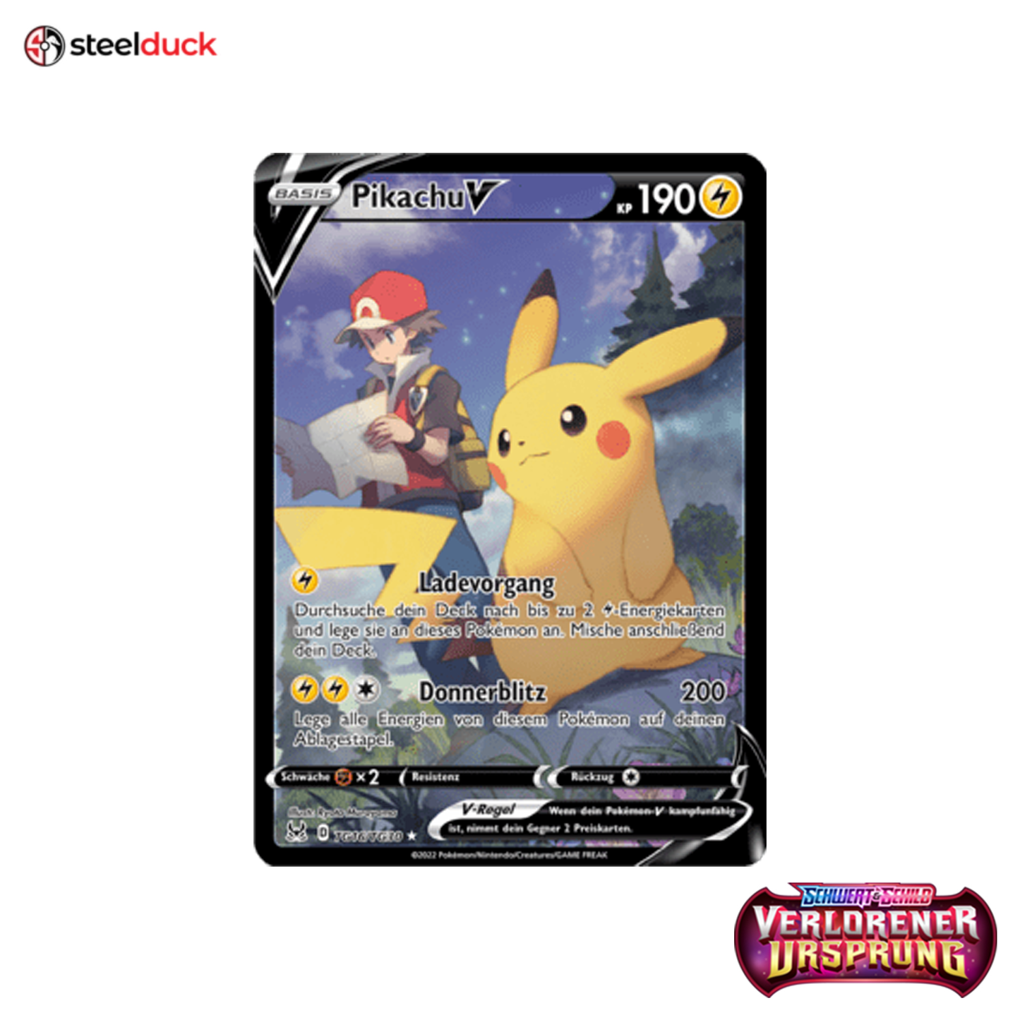 Pikachu V (TG16/TG30) Verlorener Ursprung - Ultra Rare