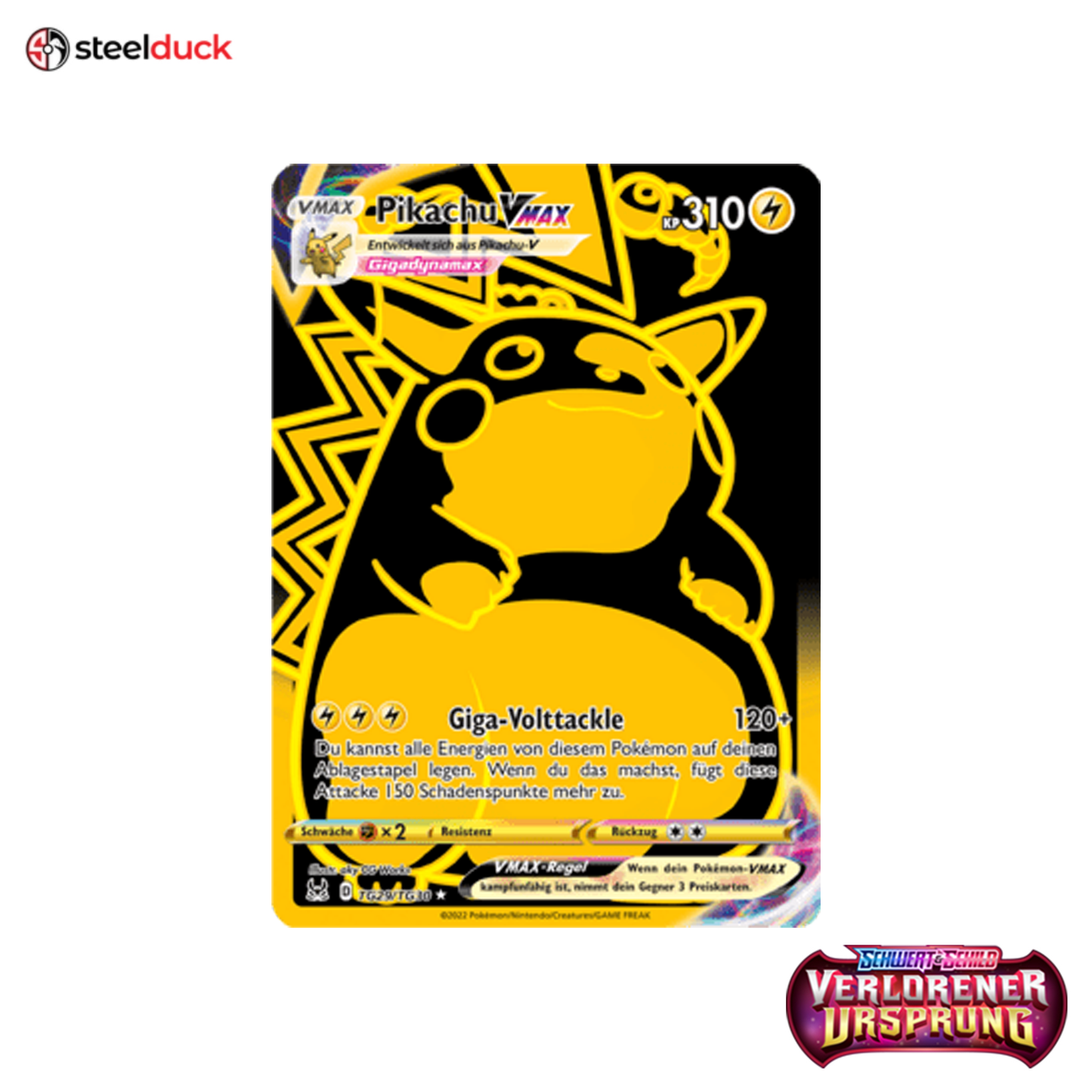 Pikachu VMAX (TG29/TG30) Verlorener Ursprung - Secret Rare