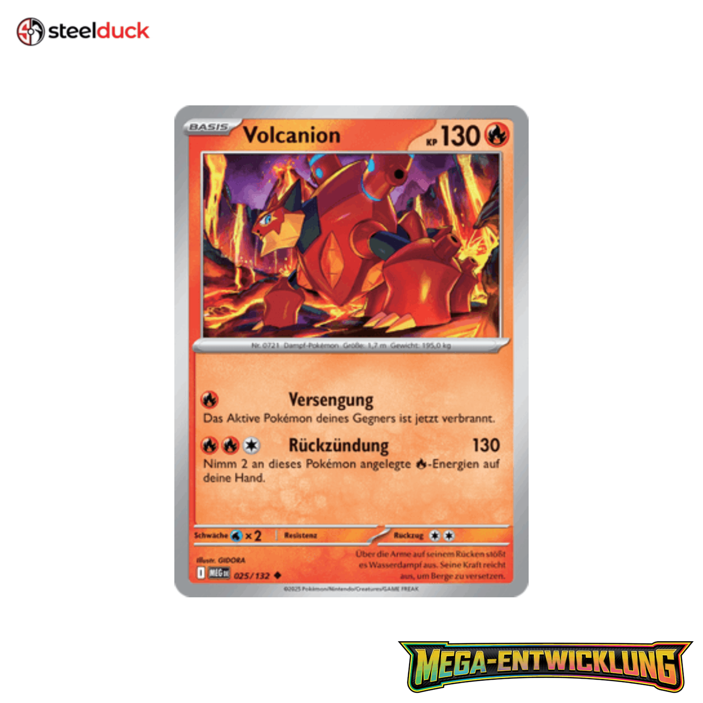 Volcanion (025/132) Mega-Entwicklung - Uncommon