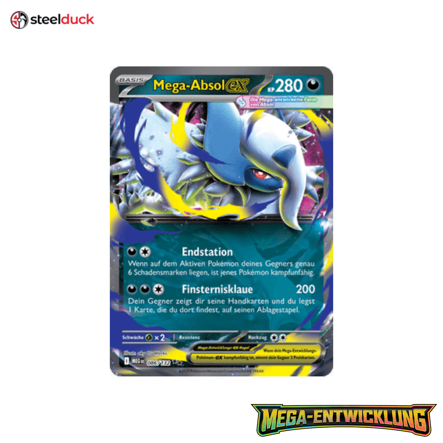 Mega-Absol ex (086/132) Mega-Entwicklung - Double Rare