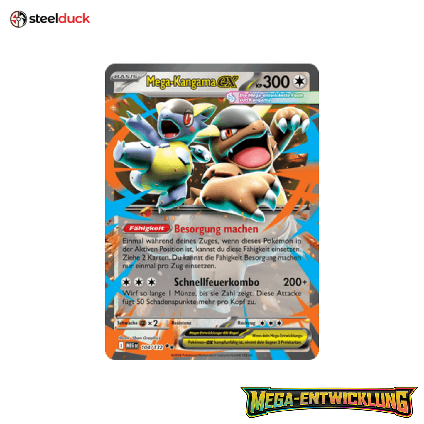 Mega-Kangama ex (104/132) Mega-Entwicklung - Double Rare