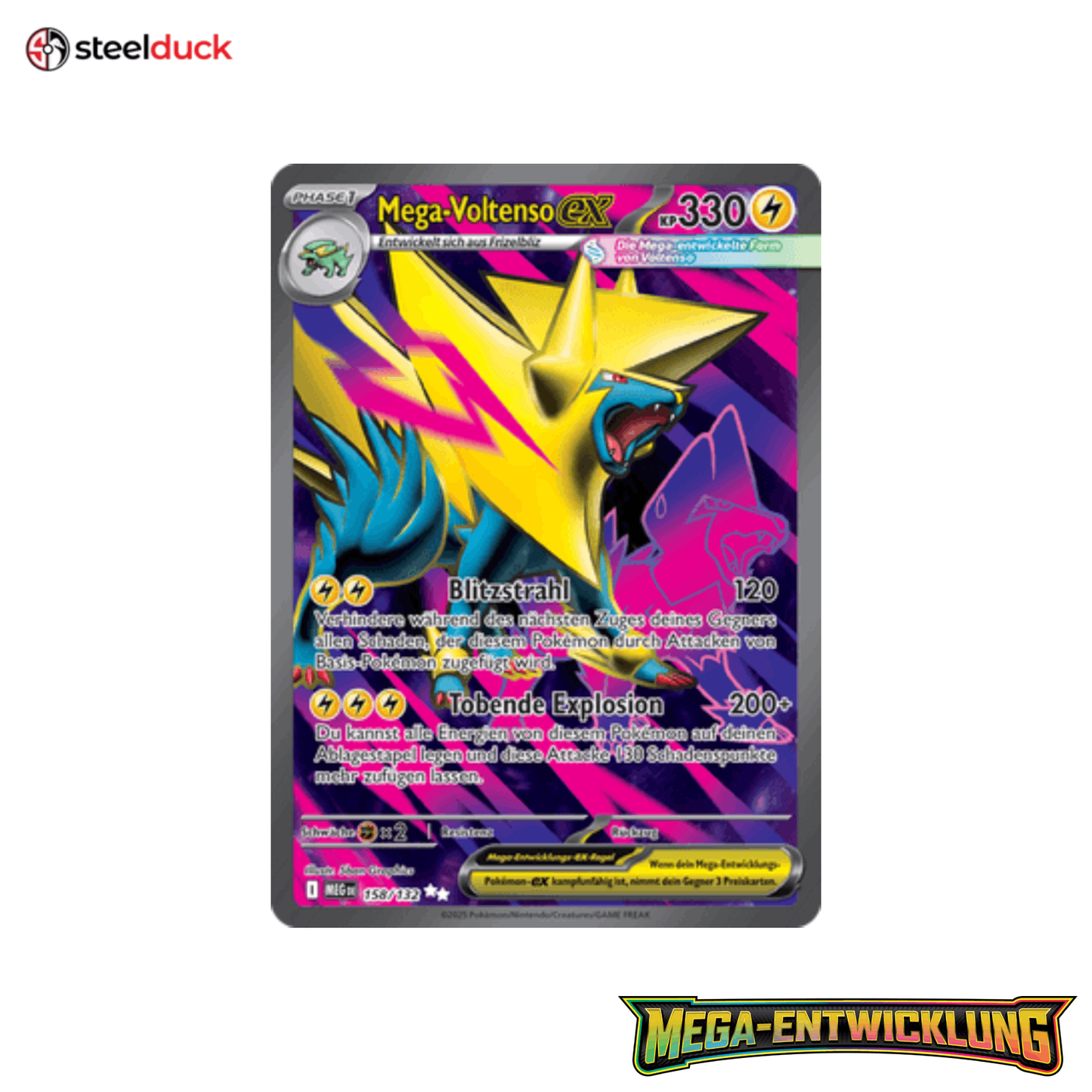 Mega-Voltenso ex (158/132) Mega-Entwicklung - Ultra Rare