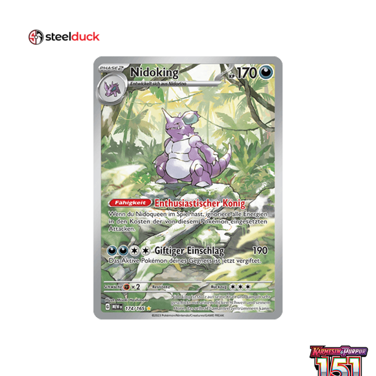 Nidoking (174/165) 151 - Illustration Rare