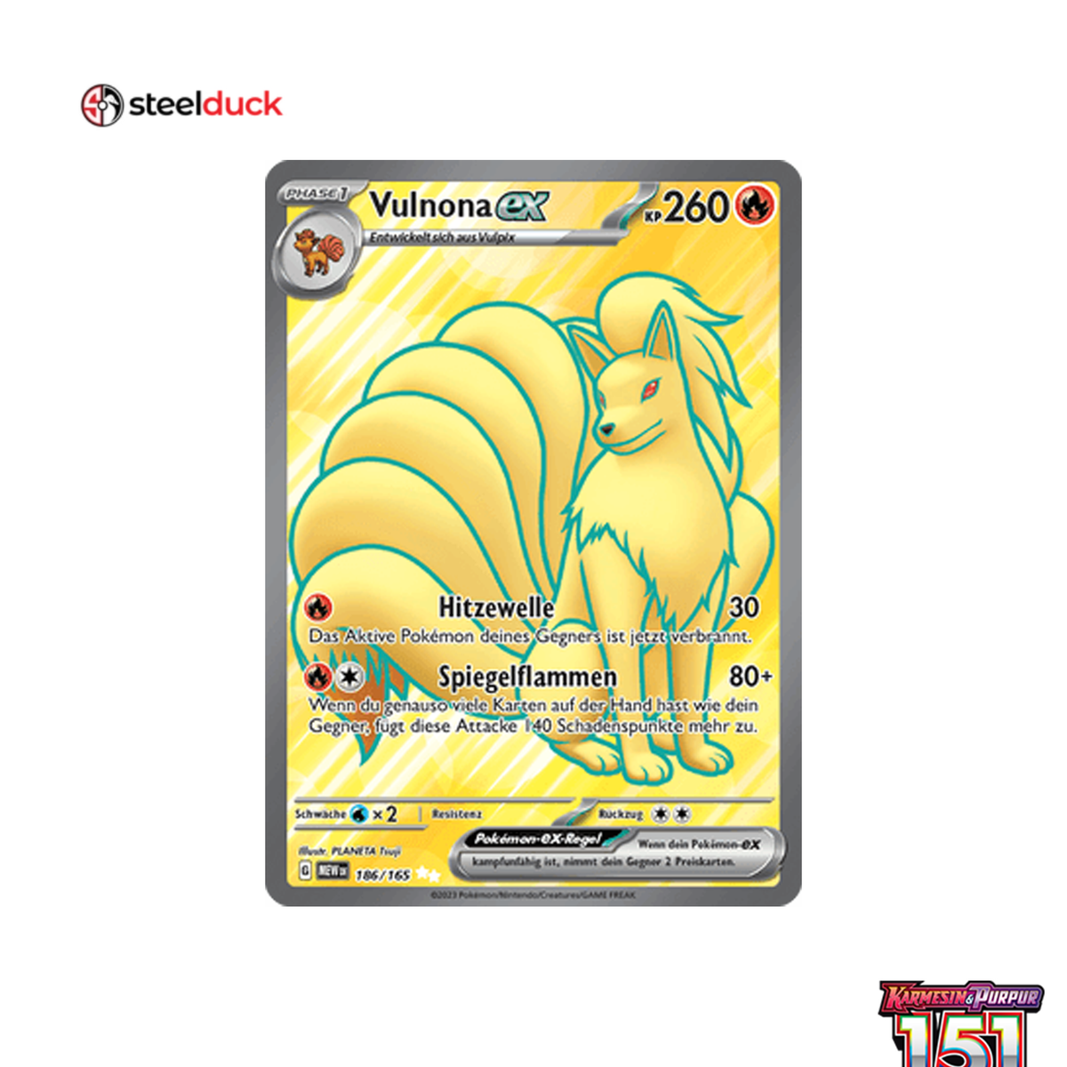 Vulnona ex (186/165) 151 - Ultra Rare