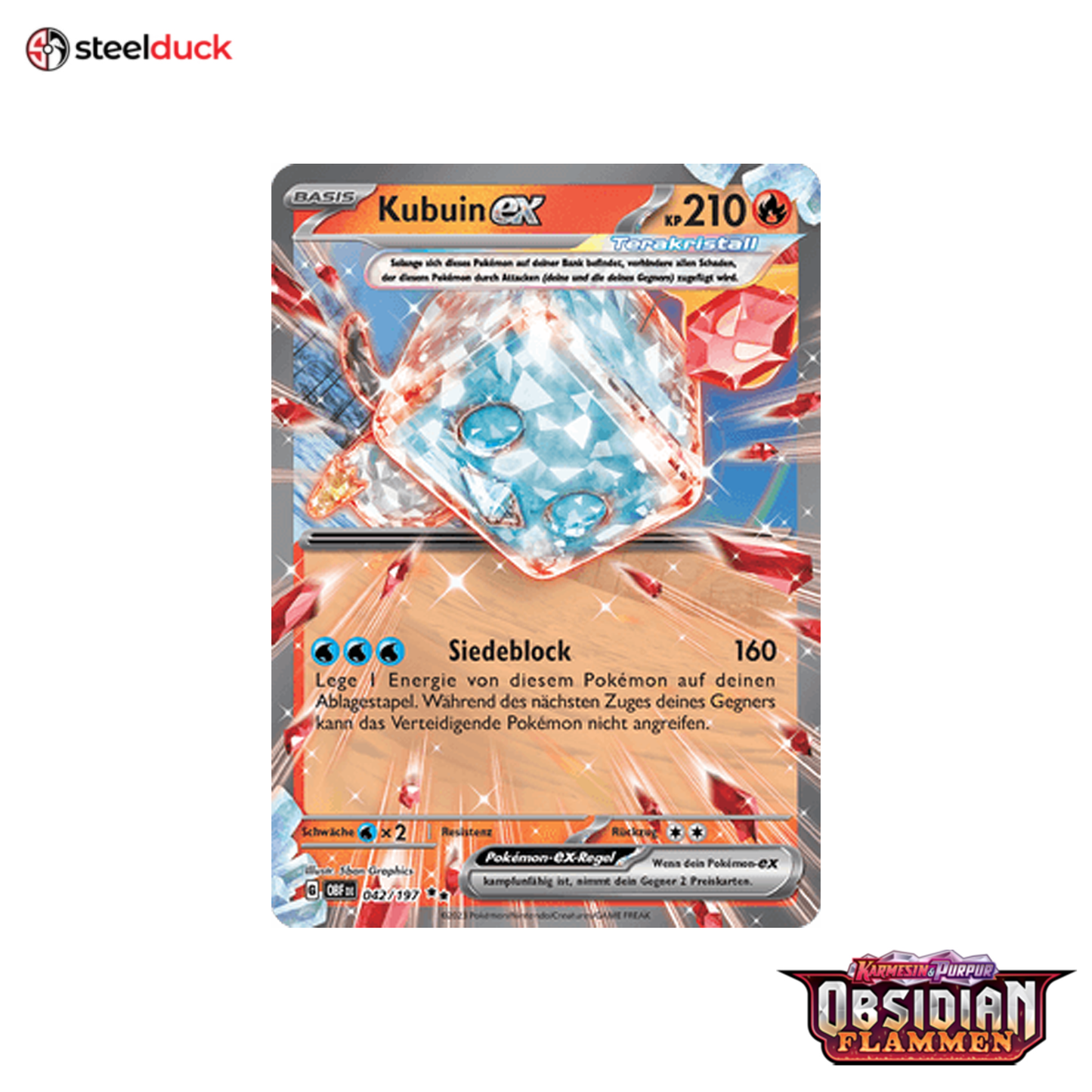 Kubuin ex (042/197) Obsidianflammen - Double Rare