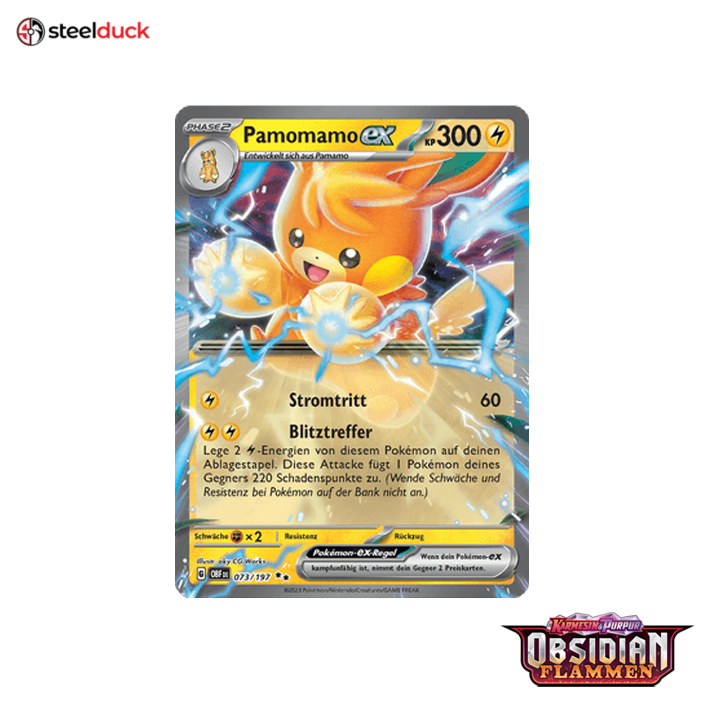 Pamomamo ex (073/197) Obsidianflammen - Double Rare