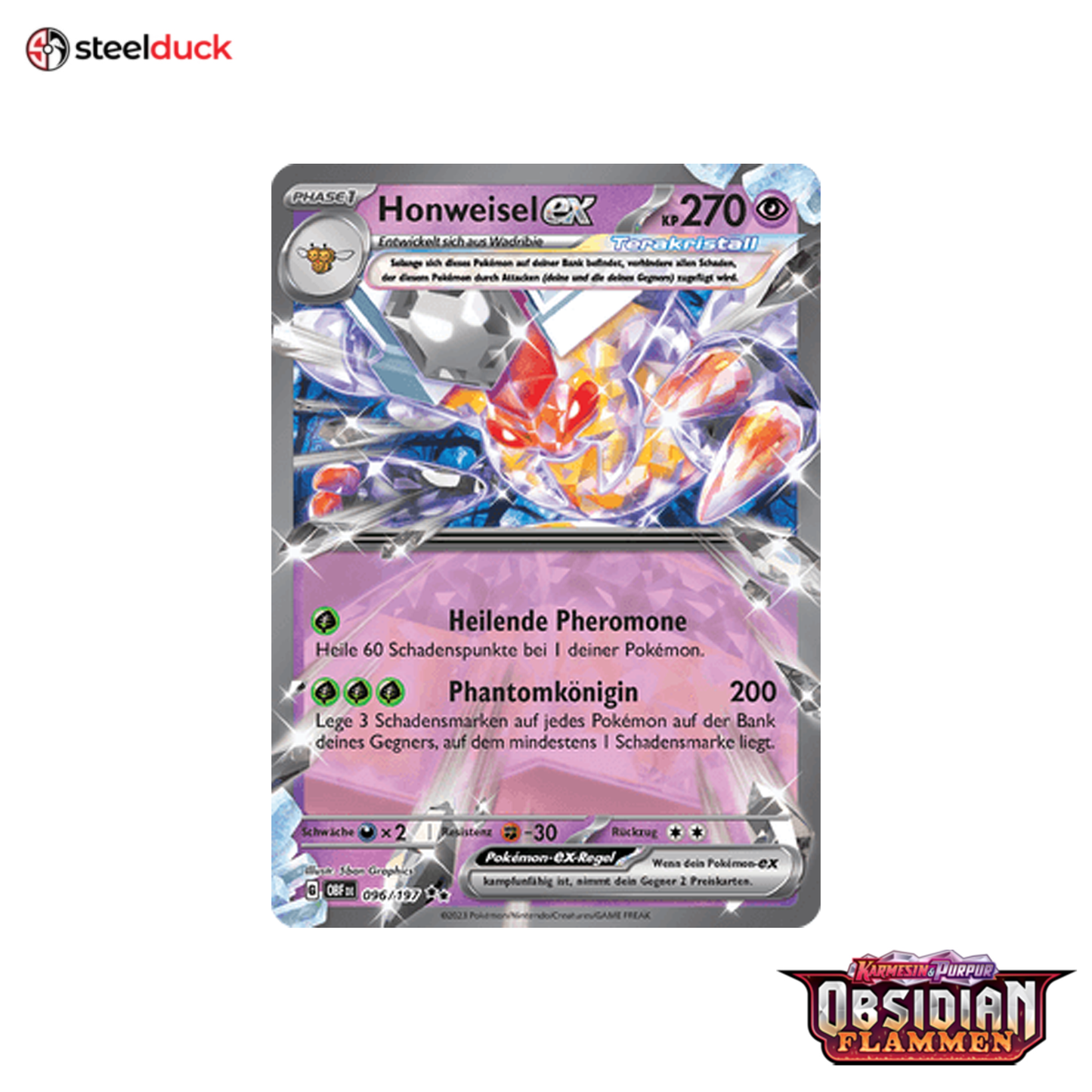 Honweisel ex (096/197) Obsidianflammen - Double Rare