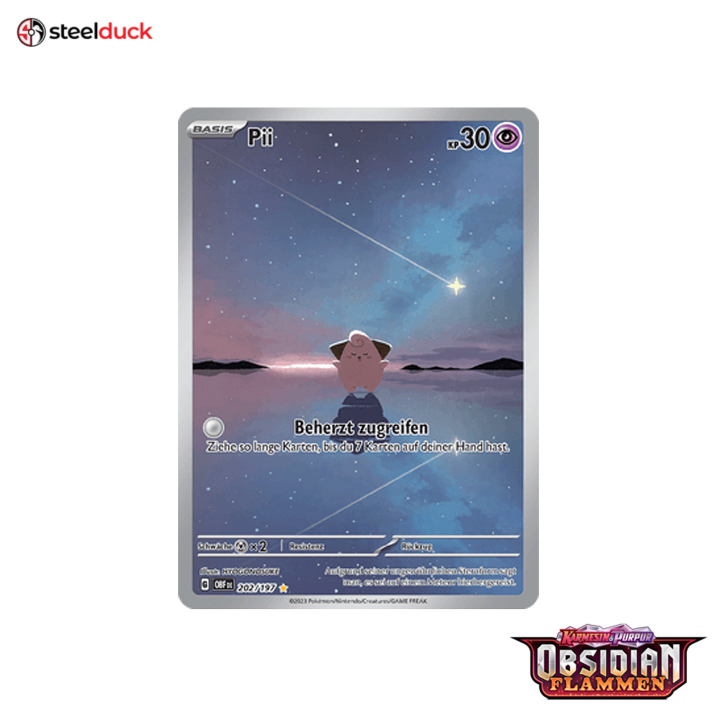 Pii (202/197) Obsidianflammen - Illustration Rare
