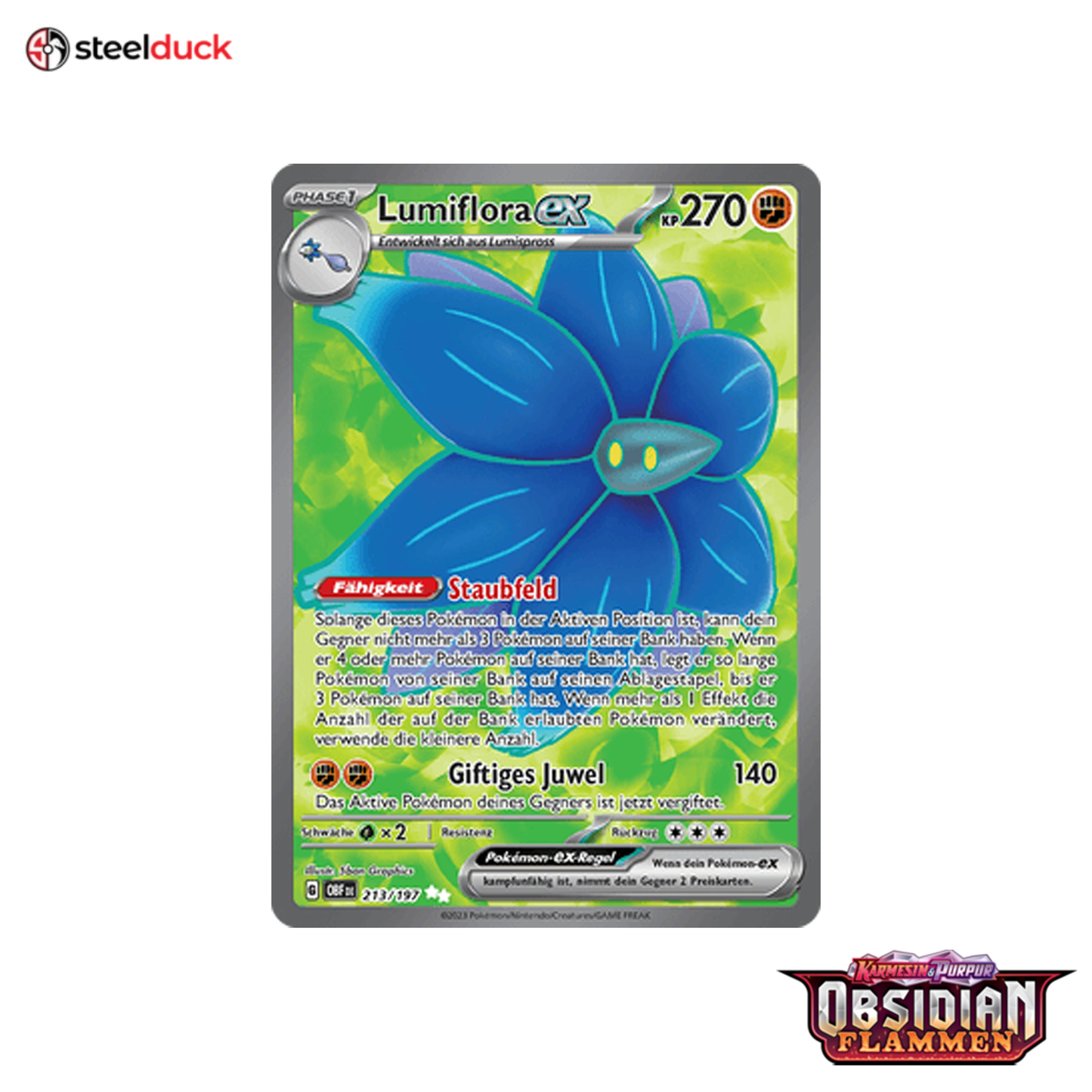 Lumiflora ex (213/197) Obsidianflammen - Ultra Rare