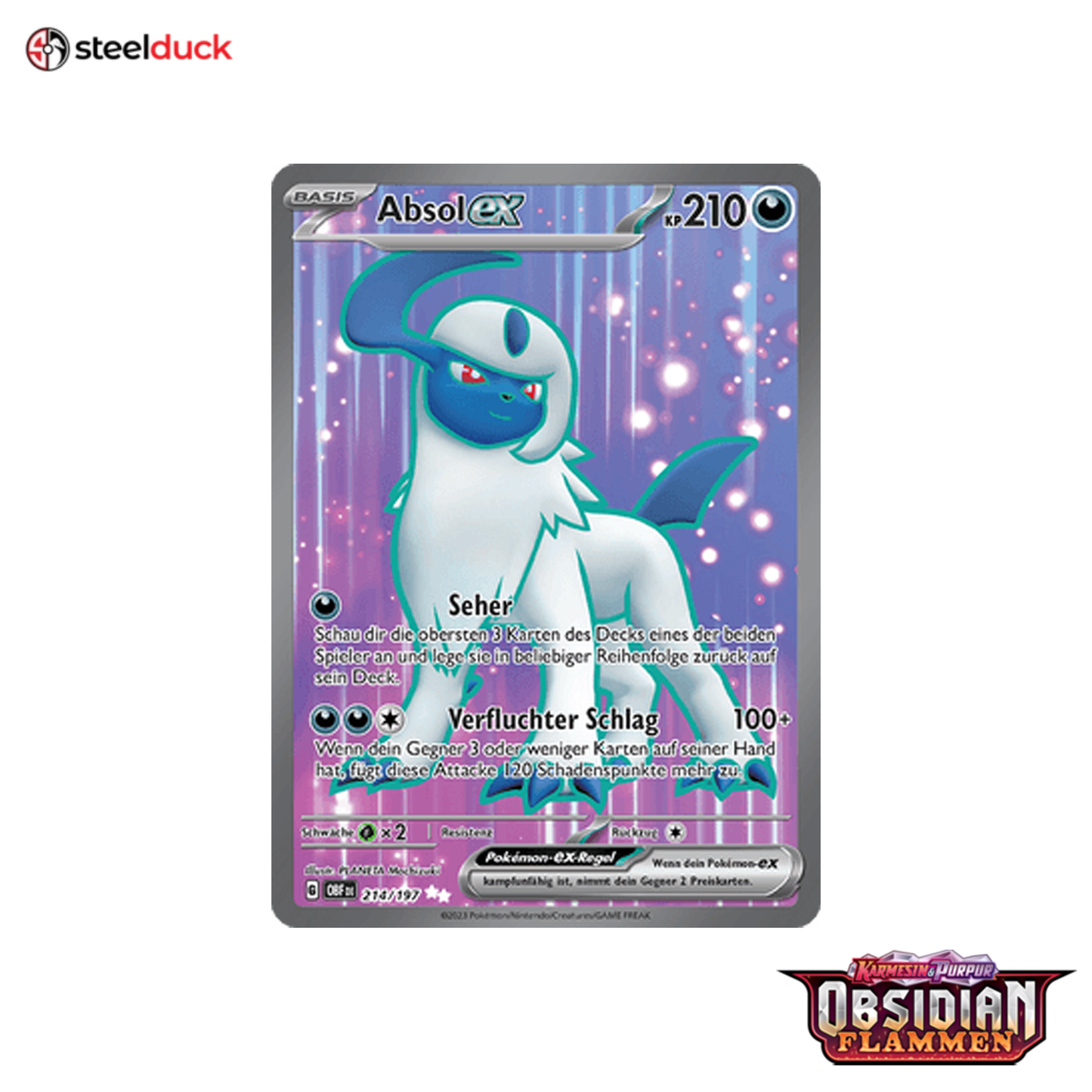 Absol ex (214/197) Obsidianflammen - Ultra Rare