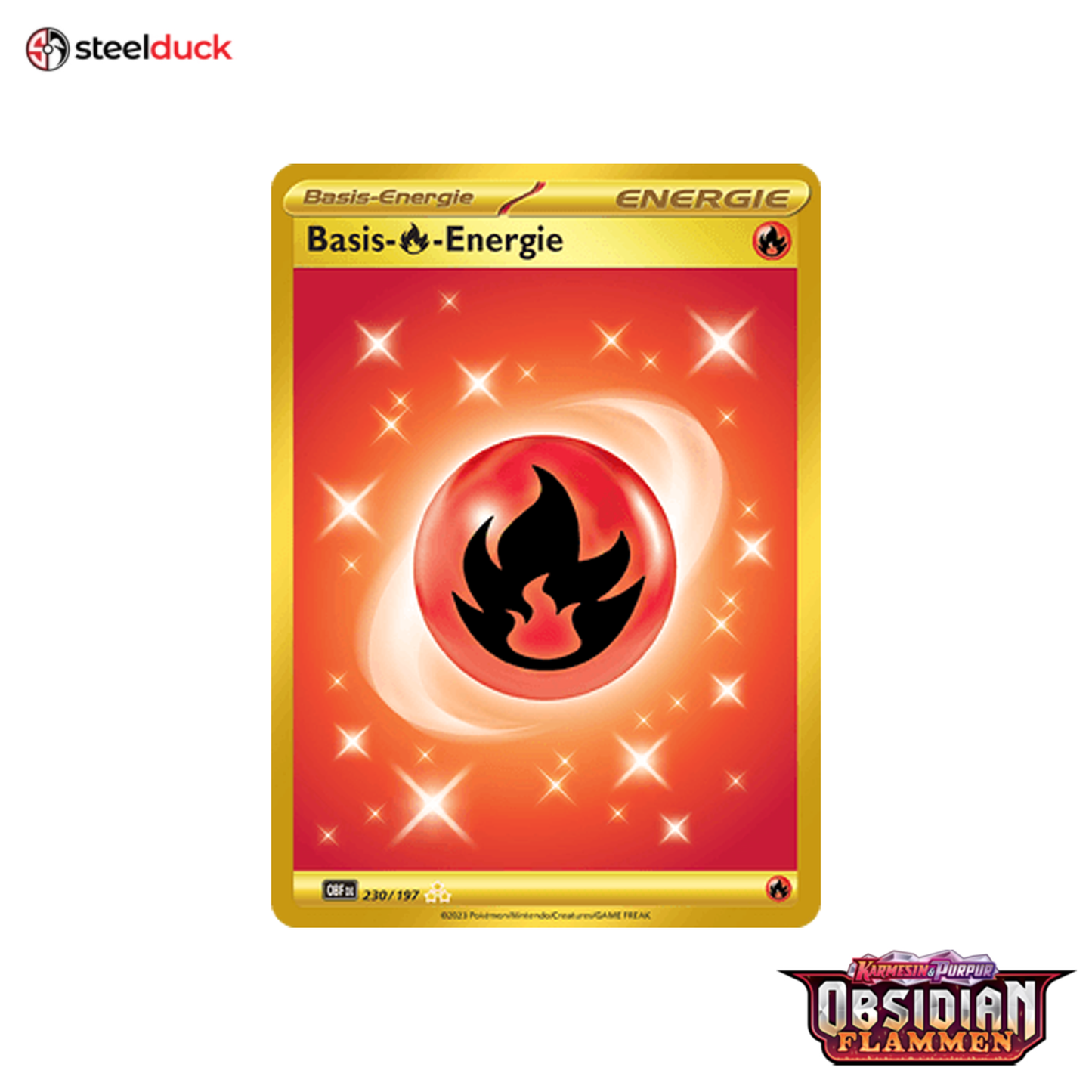 Basis-Feuer-Energie (230/197) Obsidianflammen - Secret Rare