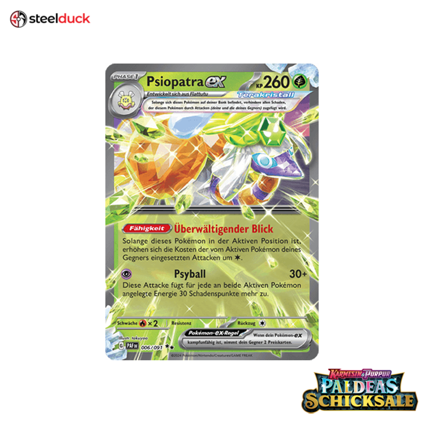 Psiopatra ex (006/091) Paldeas Schicksale - Double Rare