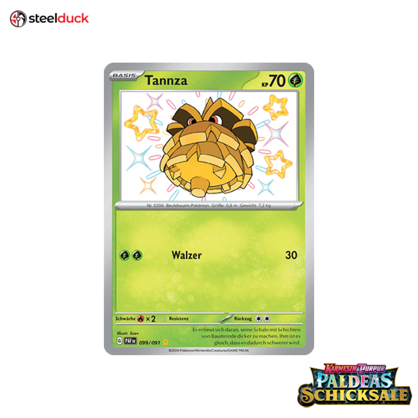 Tannza (099/091) Paldeas Schicksale - Seltene schillernde Sammelkarte