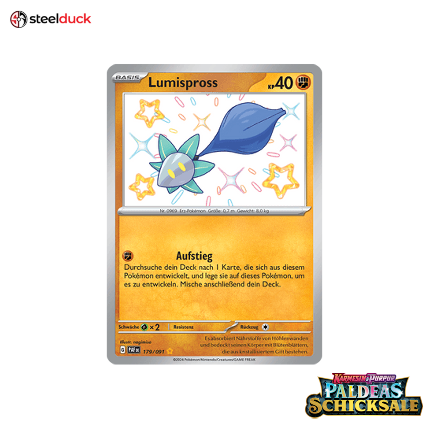 Lumispross (179/091) Paldeas Schicksale - Seltene schillernde Sammelkarte